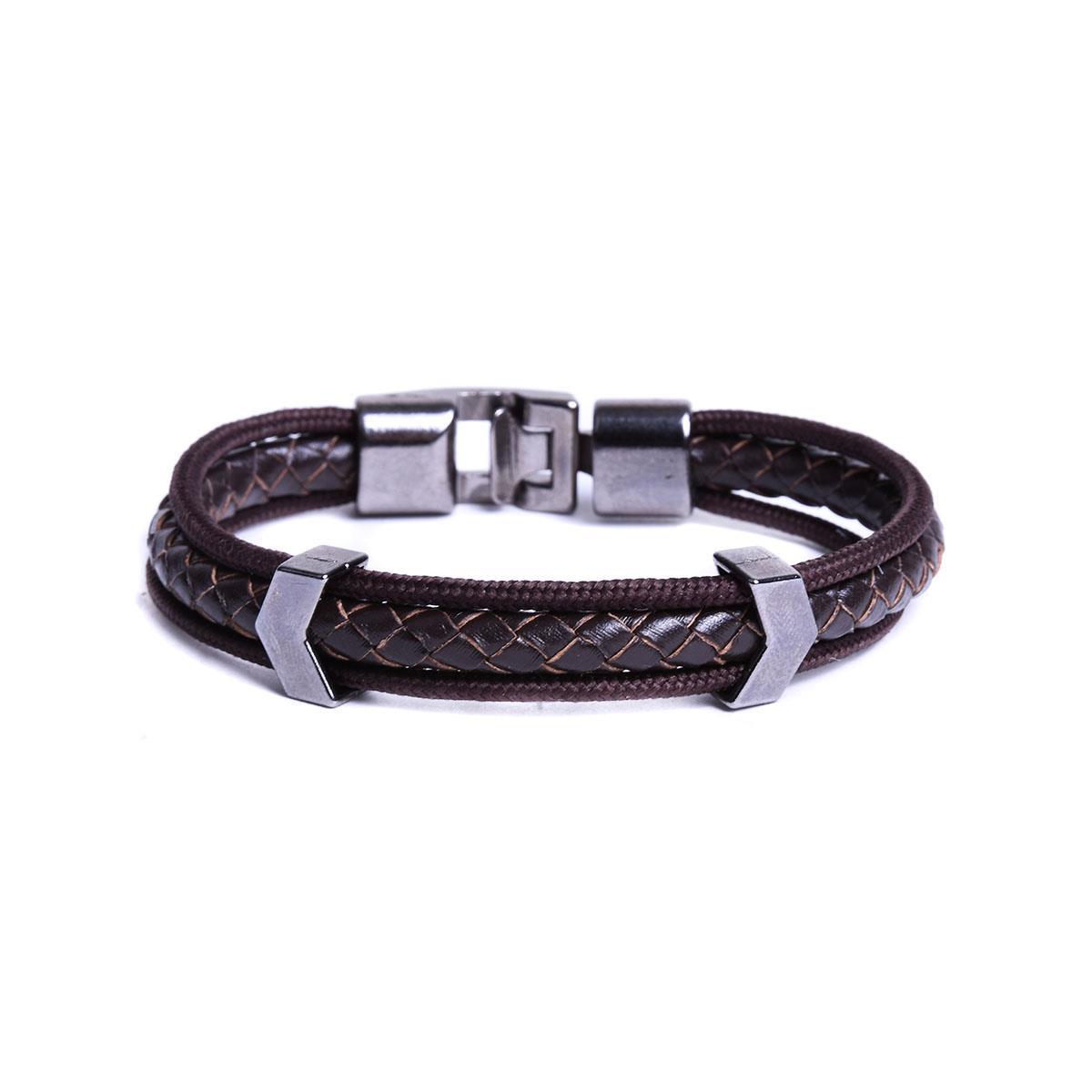 BileklikJTKB19010 JANTİ 2 Lİ KOMBİN DOĞAL TAŞ ve DERİ BİLEKLİK MASKE FİGÜRLÜJanti