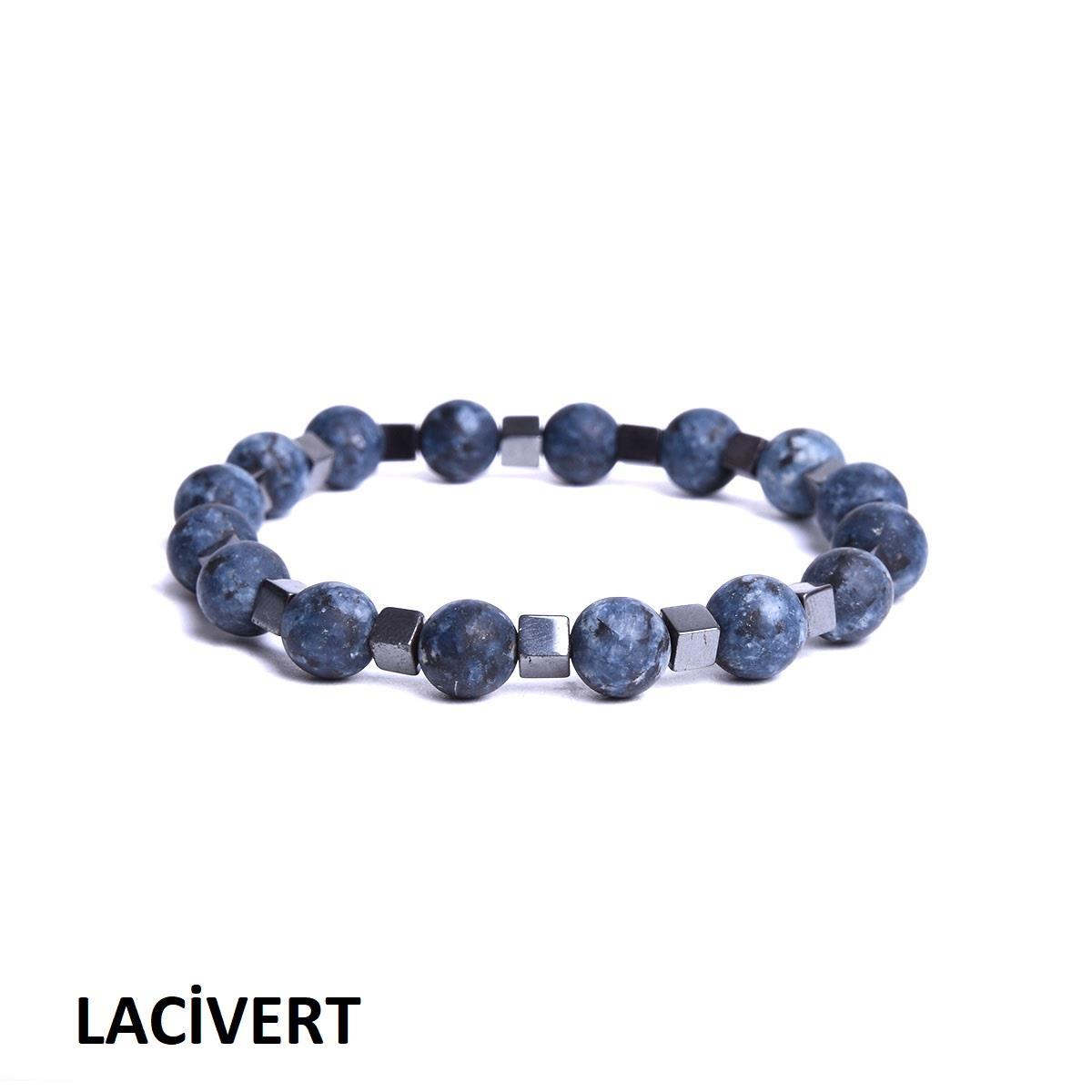 BileklikJTKB19012 DOĞAL TAŞ ve DERİ KOMBİN BİLEKLİKJanti