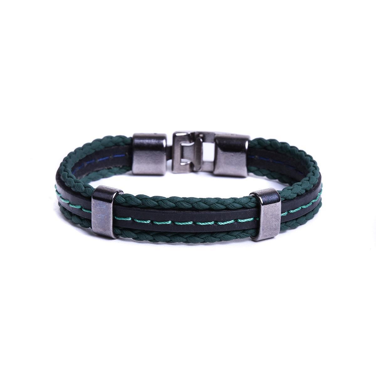 BileklikJTKB19017 JANTİ 2 Lİ KOMBİN DOĞAL TAŞ ve DERİ BİLEKLİK BAYKUŞ FİGÜRLÜJanti