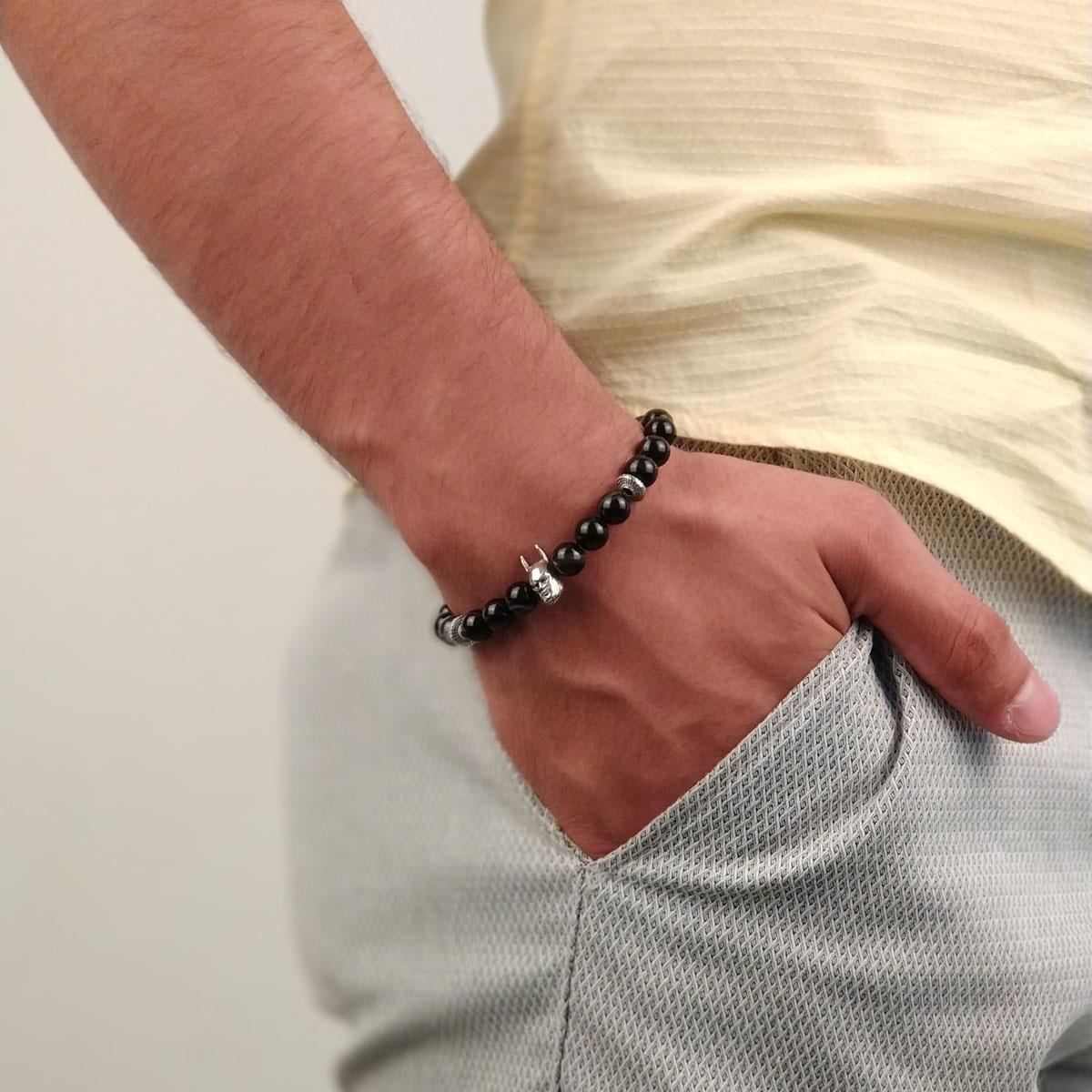 BileklikJTKB19019 JANTİ 2 Lİ KOMBİN AKİK DOĞAL TAŞ ve DERİ BİLEKLİK Janti