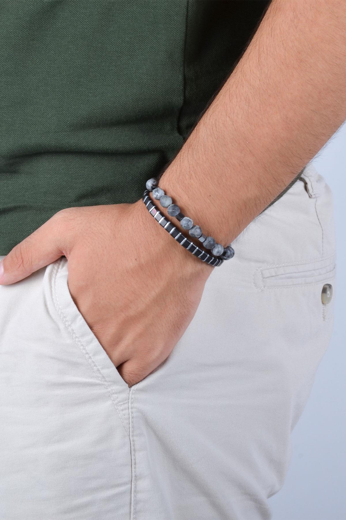 BileklikJTKB20007 JANTİ DOĞAL TAŞ KOMBİN BİLEKLİKJanti