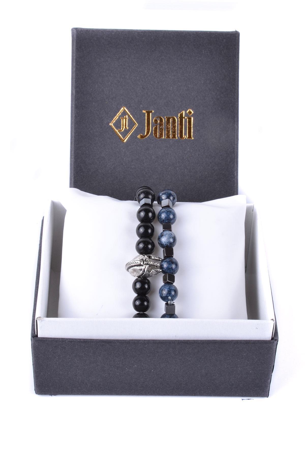 BileklikJTKB20025 JANTİ DOĞAL TAŞ KOMBİN BİLEKLİKJanti