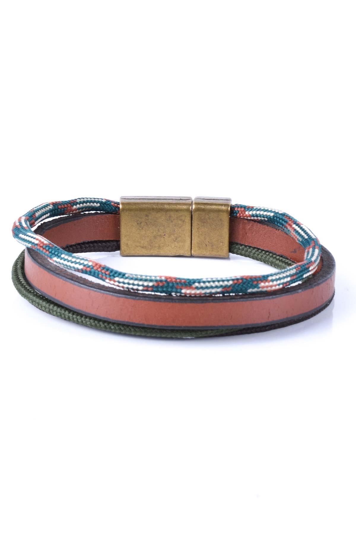 BileklikJTKB20067 DOĞAL TAŞ ve DERİ KOMBİN BİLEKLİKJanti