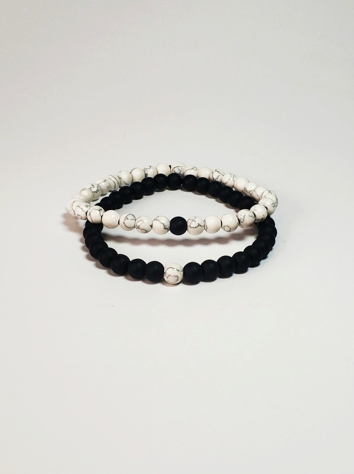 BileklikJTKB22011 Janti 2'li Kombin Bileklik Orijinal Onyx ve Havlit Doğaltaş Garantili KutuluJanti