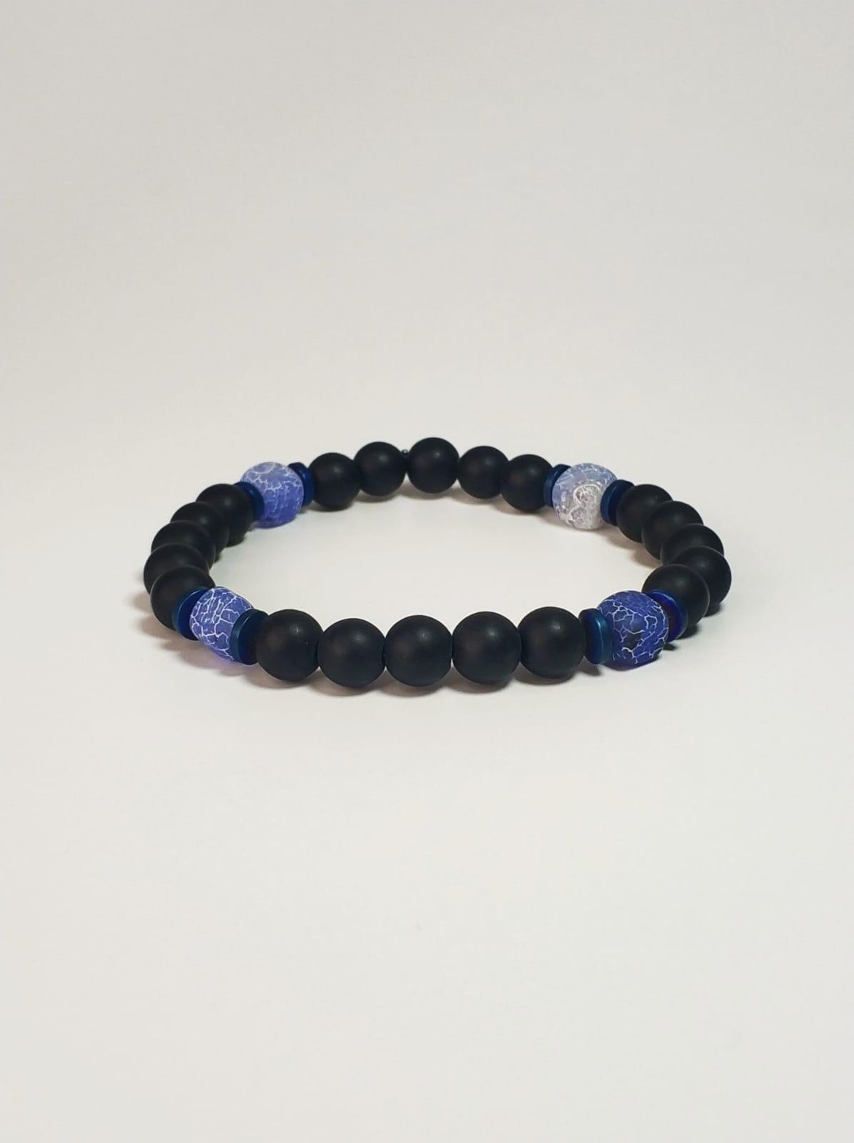 BileklikJTKB22016 Janti 3'lü Kombin Bileklik Deri Orijinal Akik Hematit Onyx Doğaltaş Garantili KutuluJanti