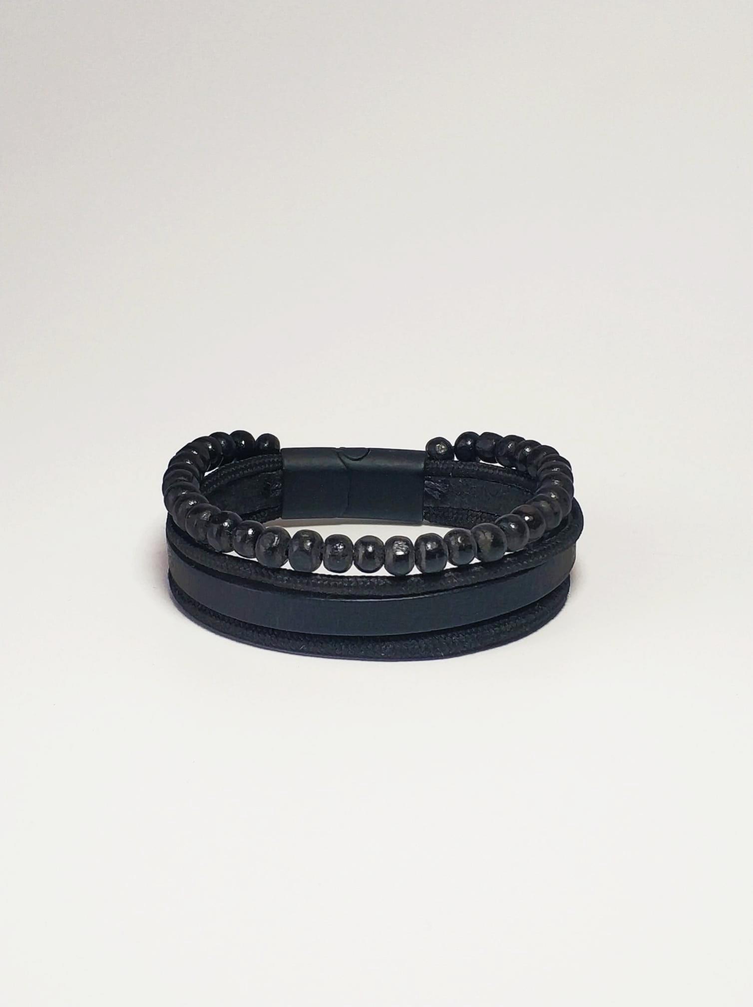 BileklikJTKB22020 Janti 3'lü Kombin Bileklik Paslanmaz Çelik Hakiki Deri Orijinal Akik Hematit Doğaltaş Garantili KutuluJanti