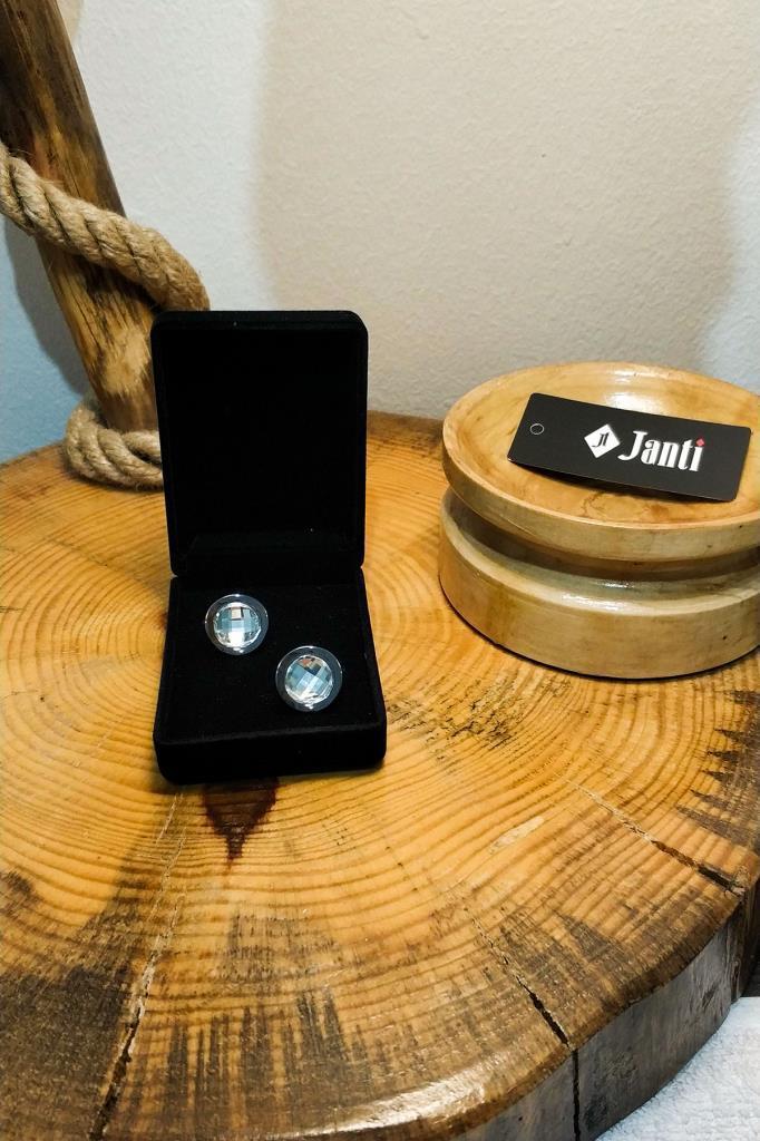 Kol DüğmesiJTKD2103 JANTİ KOL DÜĞMESİ KUTULU KRİSTAL TAŞLI ELİPSJanti