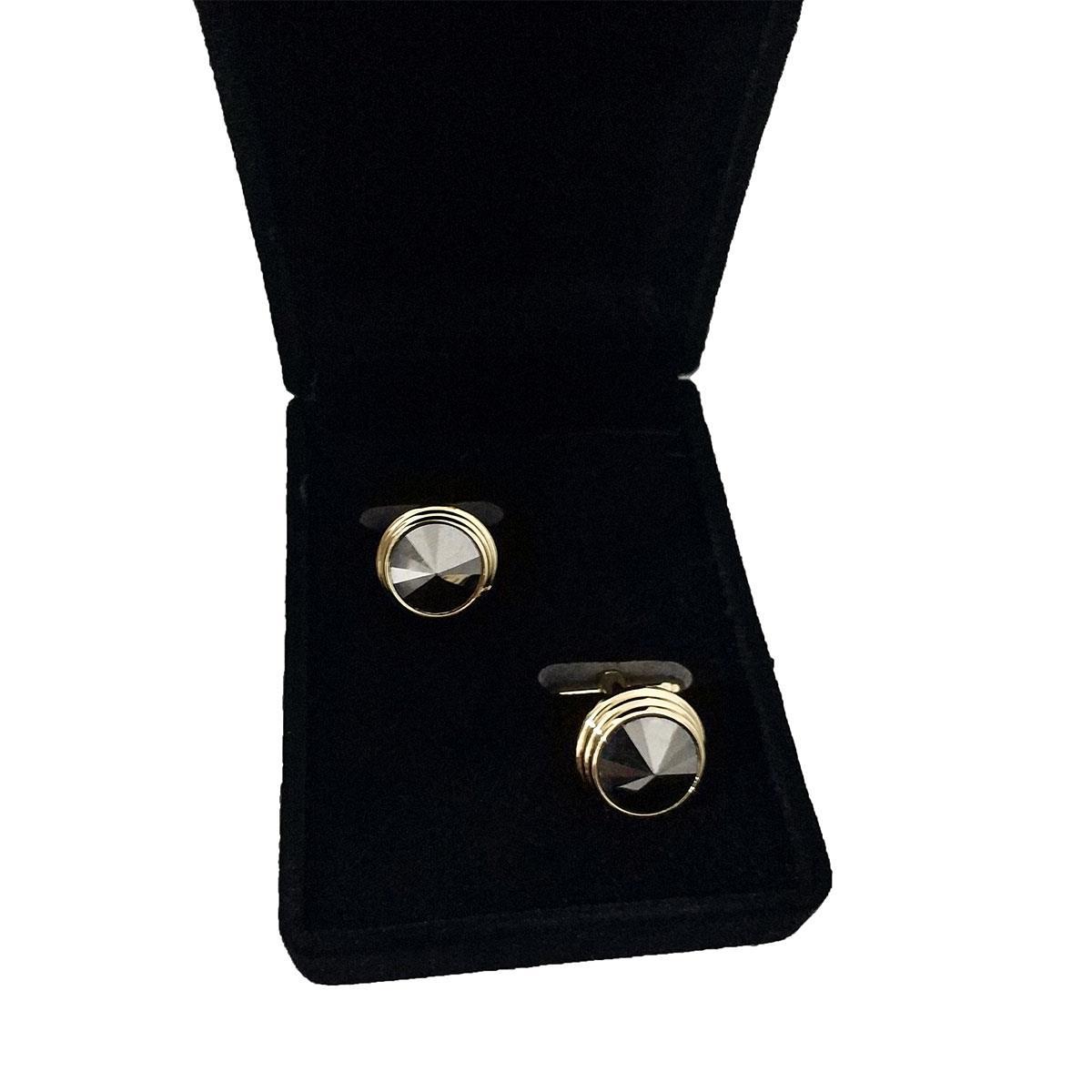 Kol DüğmesiJTKD2105 JANTİ KOL DÜĞMESİ KUTULU KRİSTAL TAŞLI YUVARLAKJanti