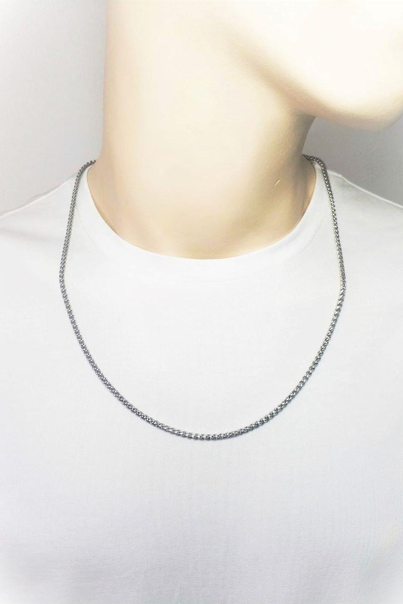 Çelik KolyeJTSS22ÇEK1002 JANTİ SAÇ ÖRGÜ MODEL ÇELİK KOLYE ZİNCİRİ PASLANMAZ RENK ATMAZ GARANTİLİJanti