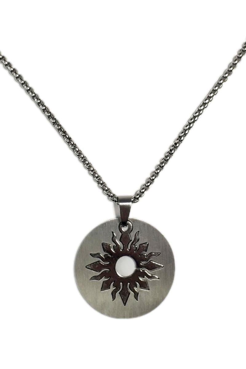 Çelik KolyeJTSS22ÇEK1003 Çelik Kolye Zinciri Güneş Kolye Ucu Paslanmaz Renk Atmaz Janti GarantiliJanti