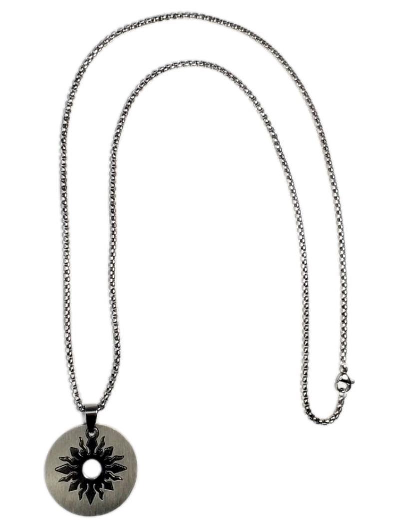 Çelik KolyeJTSS22ÇEK1003 Çelik Kolye Zinciri Güneş Kolye Ucu Paslanmaz Renk Atmaz Janti GarantiliJanti