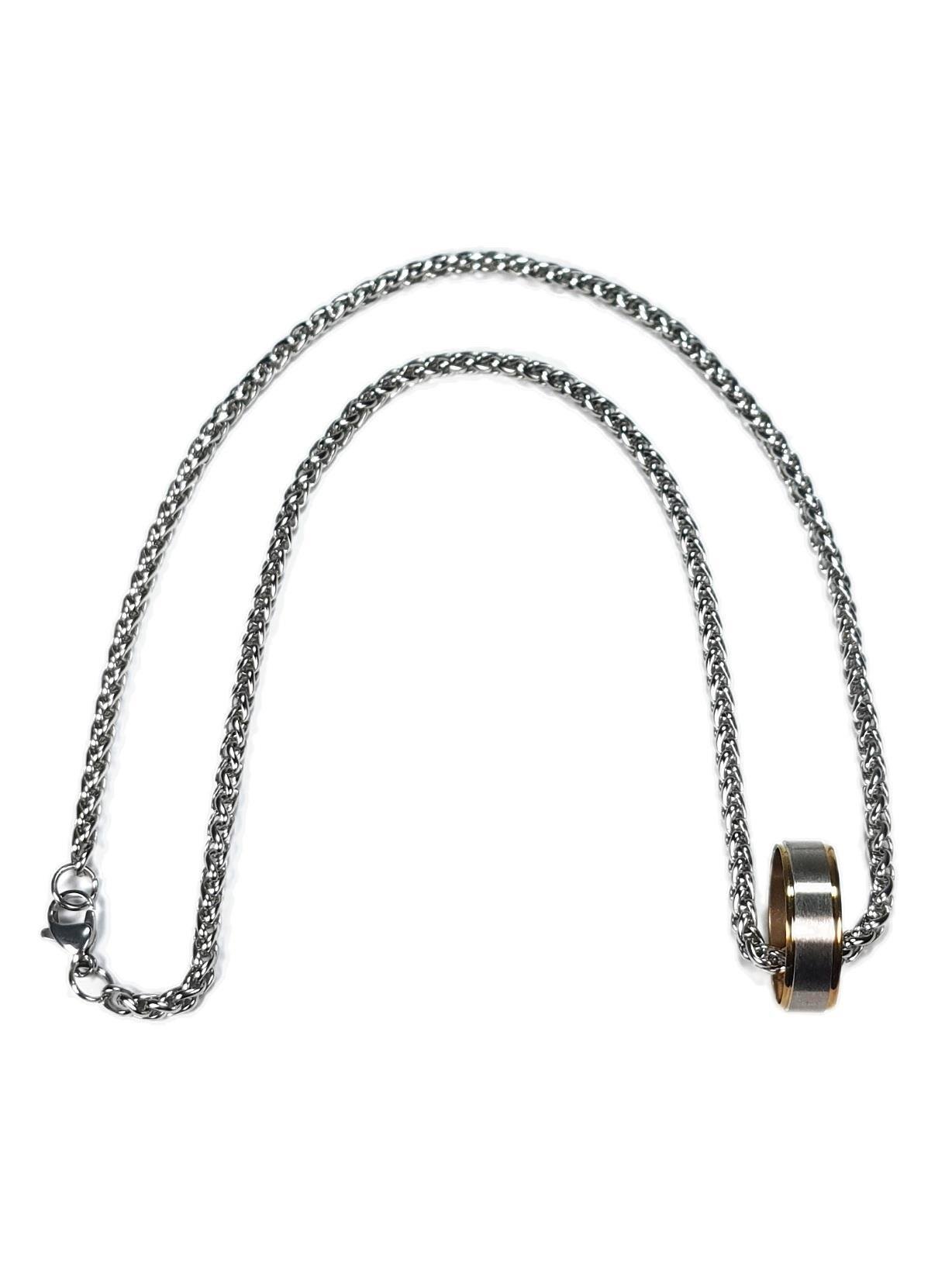 Çelik KolyeJTSS22ÇEK1112 PASLANMAZ ÇELİK YÜZÜK ve ÇELİK KOLYE KOMBİNİJanti