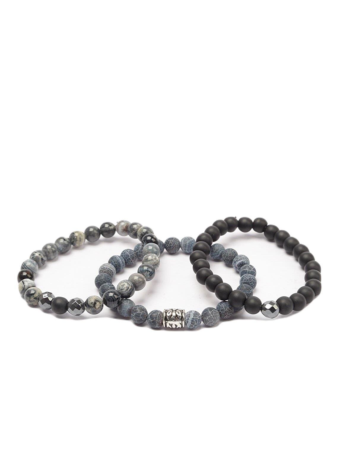 BileklikAKİK JASPER HEMATİT ONYX DOĞALTAŞ KOMBİN BİLEKLİK GARANTİLİ KUTULUJanti