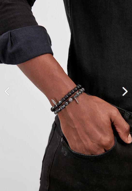 BileklikCEYT HEMATİT ONYX DOĞALTAŞ KOMBİN BİLEKLİK GARANTİLİJanti