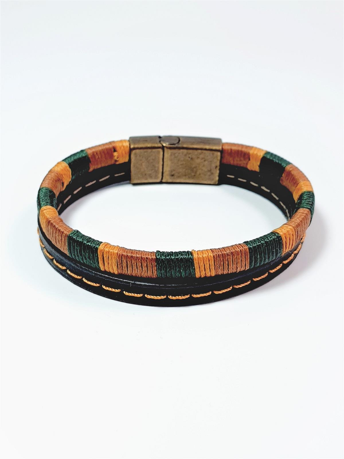 BileklikJTSS23KOB1314 JANTİ 2'Lİ KOMBİN BİLEKLİK AKİK HEMATİT DOĞALTAŞ ve DERİ KUTULU GARANTİLİJanti