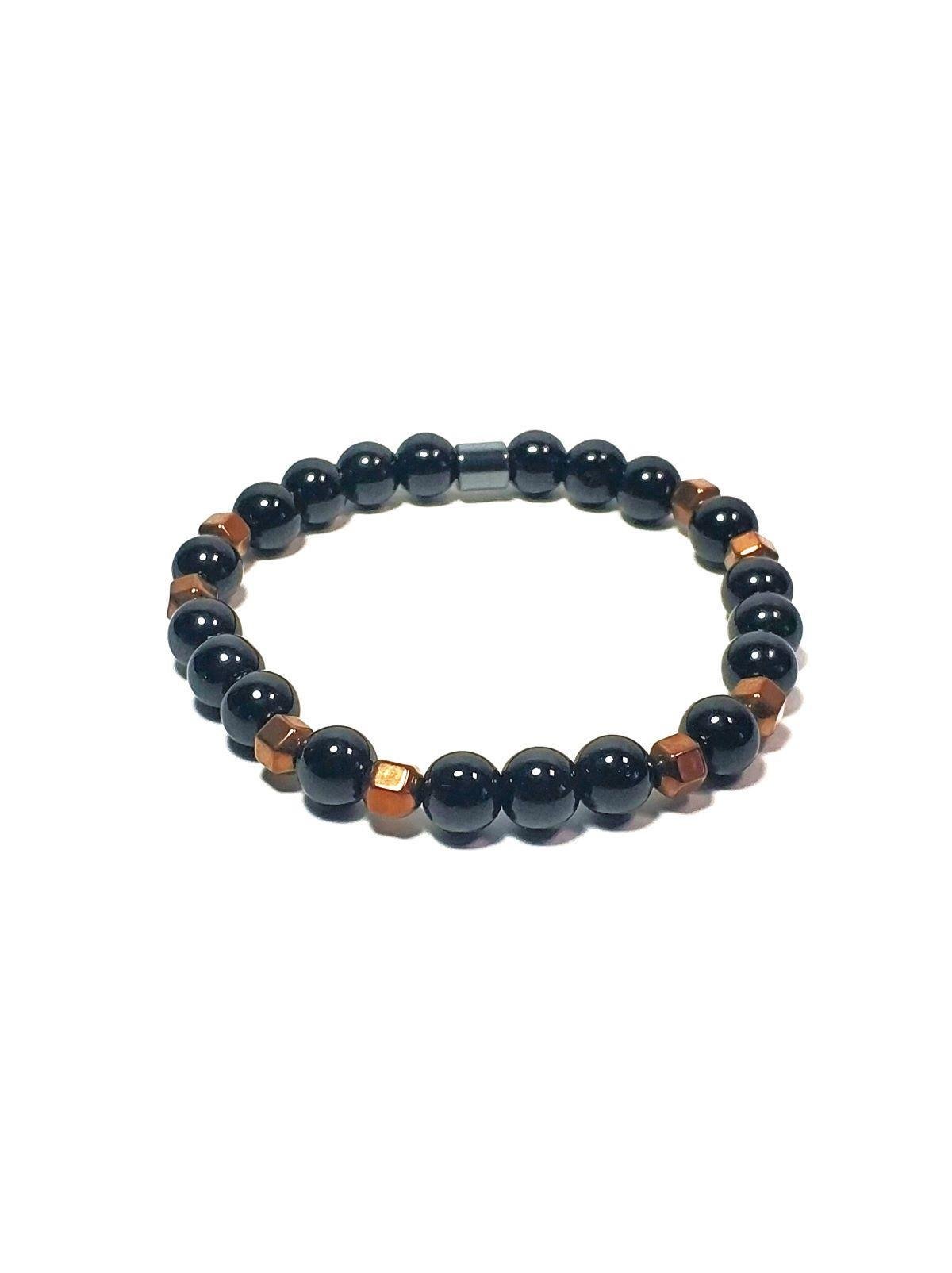 Doğaltaş BileklikJTSS24DOB1421 JANTİ UNISEX BİLEKLİK TİBET ONYX HEMATİT DOĞALTAŞ TASARIM GARANTİLİJanti