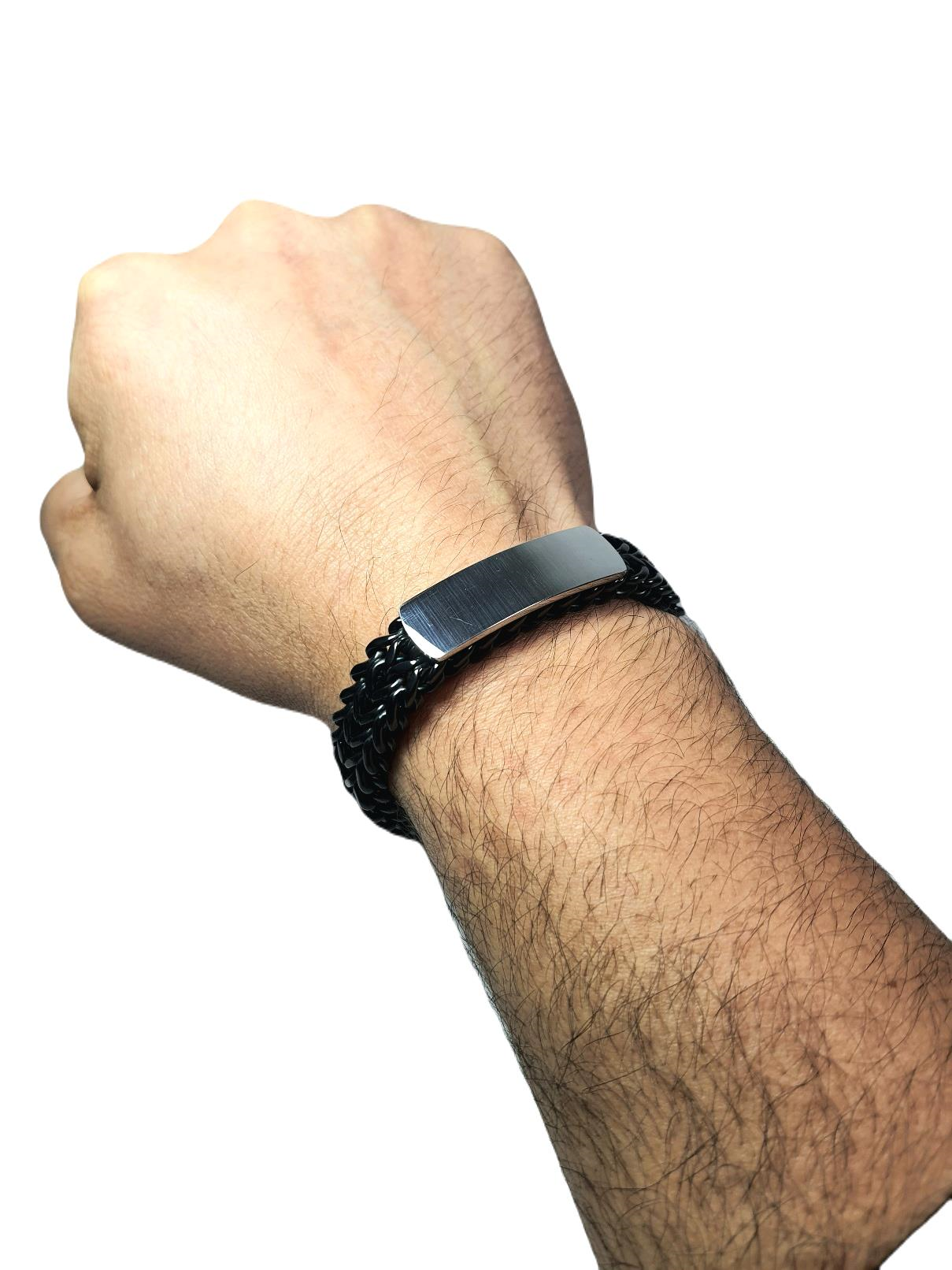 Çelik BileklikJTSS25ÇEB1481 ÇİFT SIRA CHARM ÖRGÜ DESEN MODEL SİYAH RENK ZİNCİR PASLANMAZ RENK ATMAZ 316L JANTİ ÇELİK BİLEKLİKJantideri bileklik, bileklik, erkek bileklik, hediye bileklik, janti bileklik, babalar günü, sevgililer günü, yılbaşı, öğretmenler günü, çelik bileklik, doğaltaş bileklik, kombin bileklik, tasarım bileklik, özel tasarım bileklik