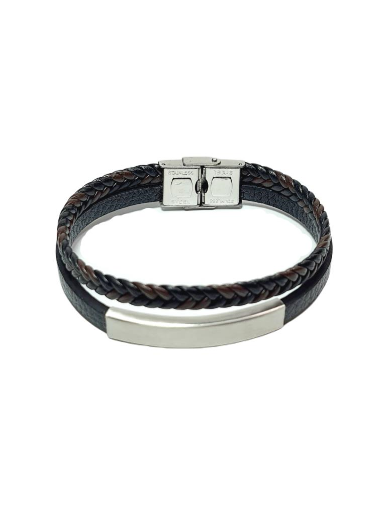 Deri BileklikJTSS25DEB1499 SAÇ ÖRGÜ ve DÜZ DERİ GÜMÜŞ GRİ ÇELİK APARATLI ve ÇELİK KAPAMA SİYAH JANTİ DERİ BİLEKLİKJantideri bileklik, bileklik, erkek bileklik, hediye bileklik, janti bileklik, babalar günü, sevgililer günü, yılbaşı, öğretmenler günü, suni deri, özel günlere hediye, erkek hediye