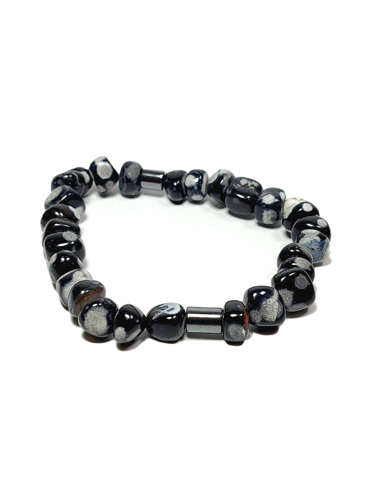 Doğaltaş BileklikJTSS25DOB1517 AKİK HEMATİT SİYAH JANTİ DOĞALTAŞ BİLEKLİKJanti