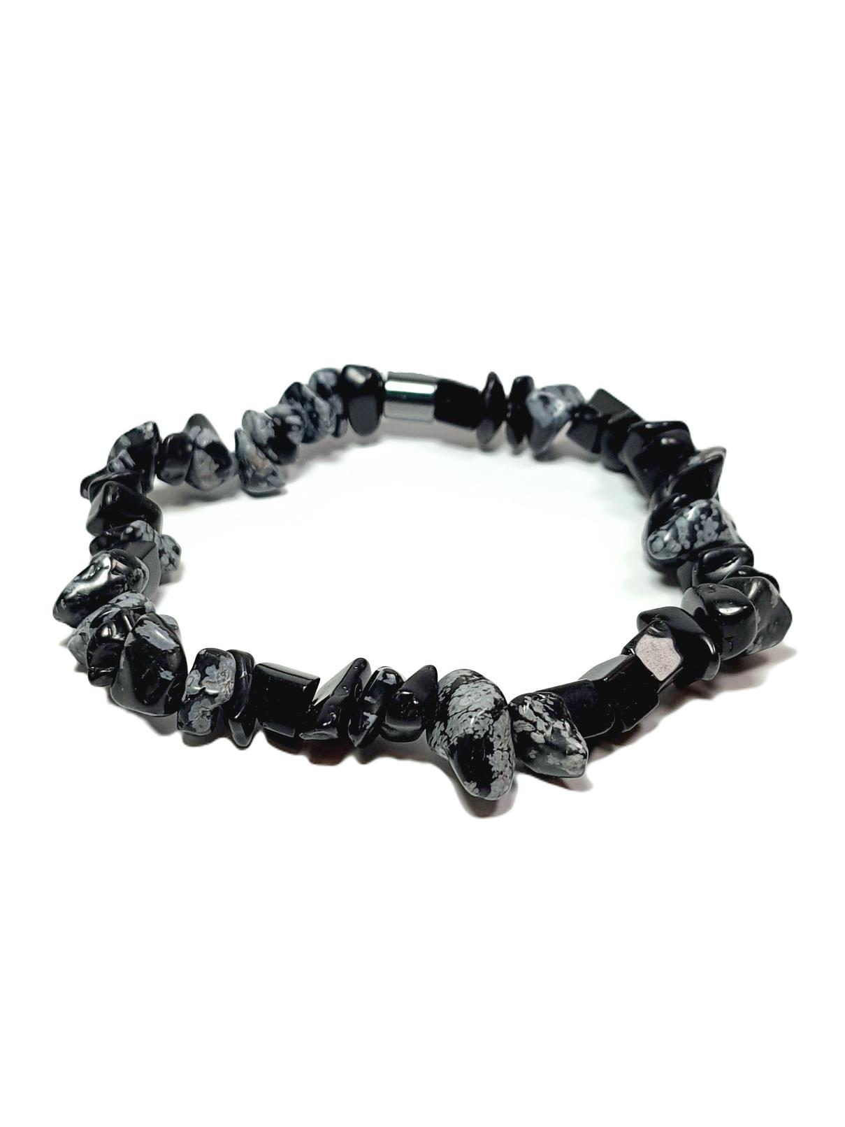 Doğaltaş BileklikJTSS25DOB1519 OPSİDYEN HEMATİT SİYAH JANTİ DOĞALTAŞ BİLEKLİKJanti