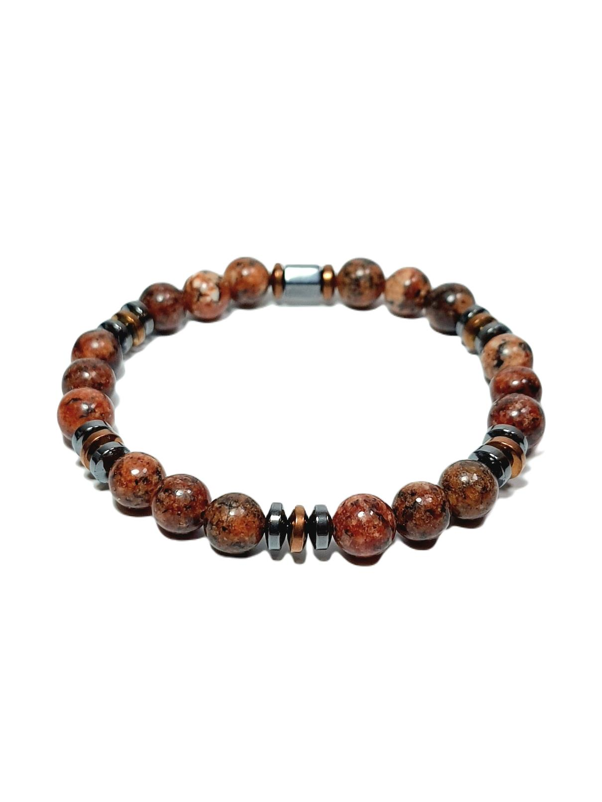 Doğaltaş BileklikJTSS25DOB1524 CEYT HEMATİT TABA JANTİ DOĞALTAŞ BİLEKLİKJanti