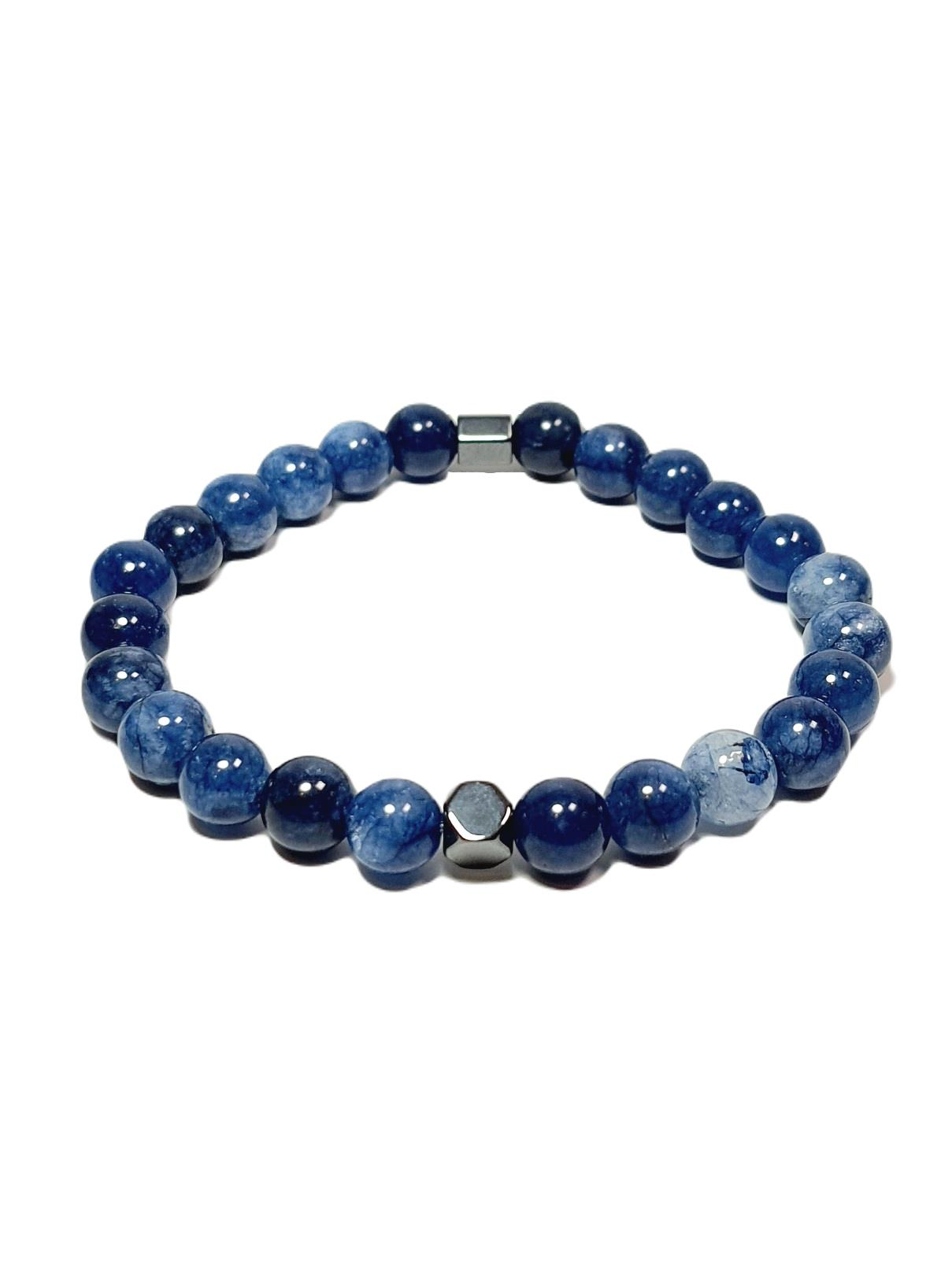 Doğaltaş BileklikJTSS25DOB1548 AKİK HEMATİT LACİVERT JANTİ DOĞALTAŞ BİLEKLİKJanti