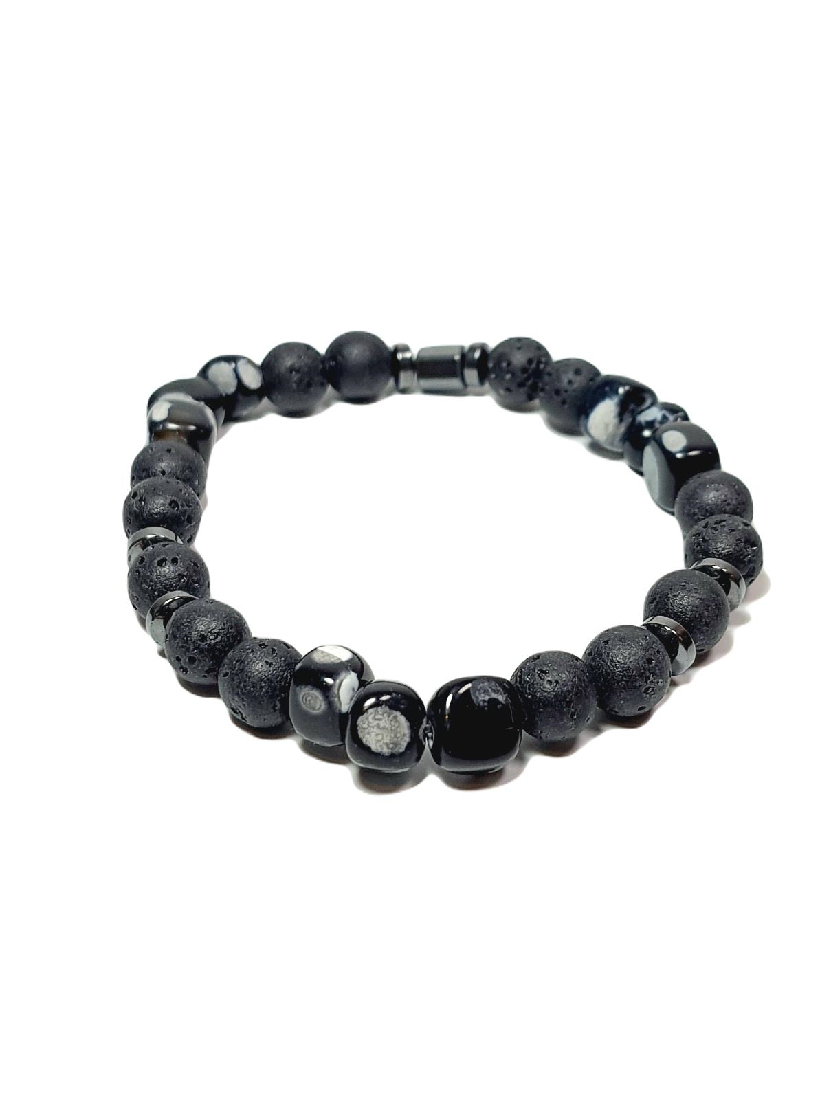 Doğaltaş BileklikJTSS25DOB1564 LAV AKİK HEMALİT SİYAH JANTİ DOĞALTAŞ BİLEKLİKJanti