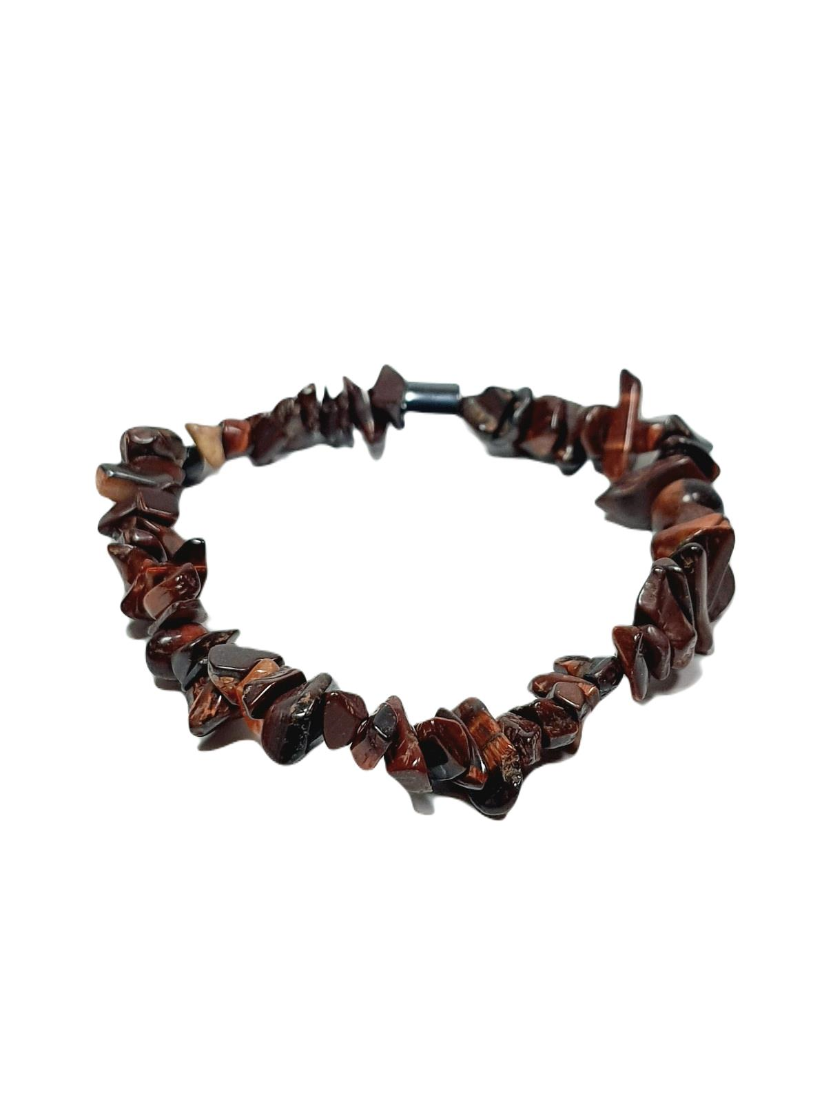 Doğaltaş BileklikJTSS25DOB1565 KAPLANGÖZÜ KIRMIZI JANTİ DOĞALTAŞ BİLEKLİKJanti