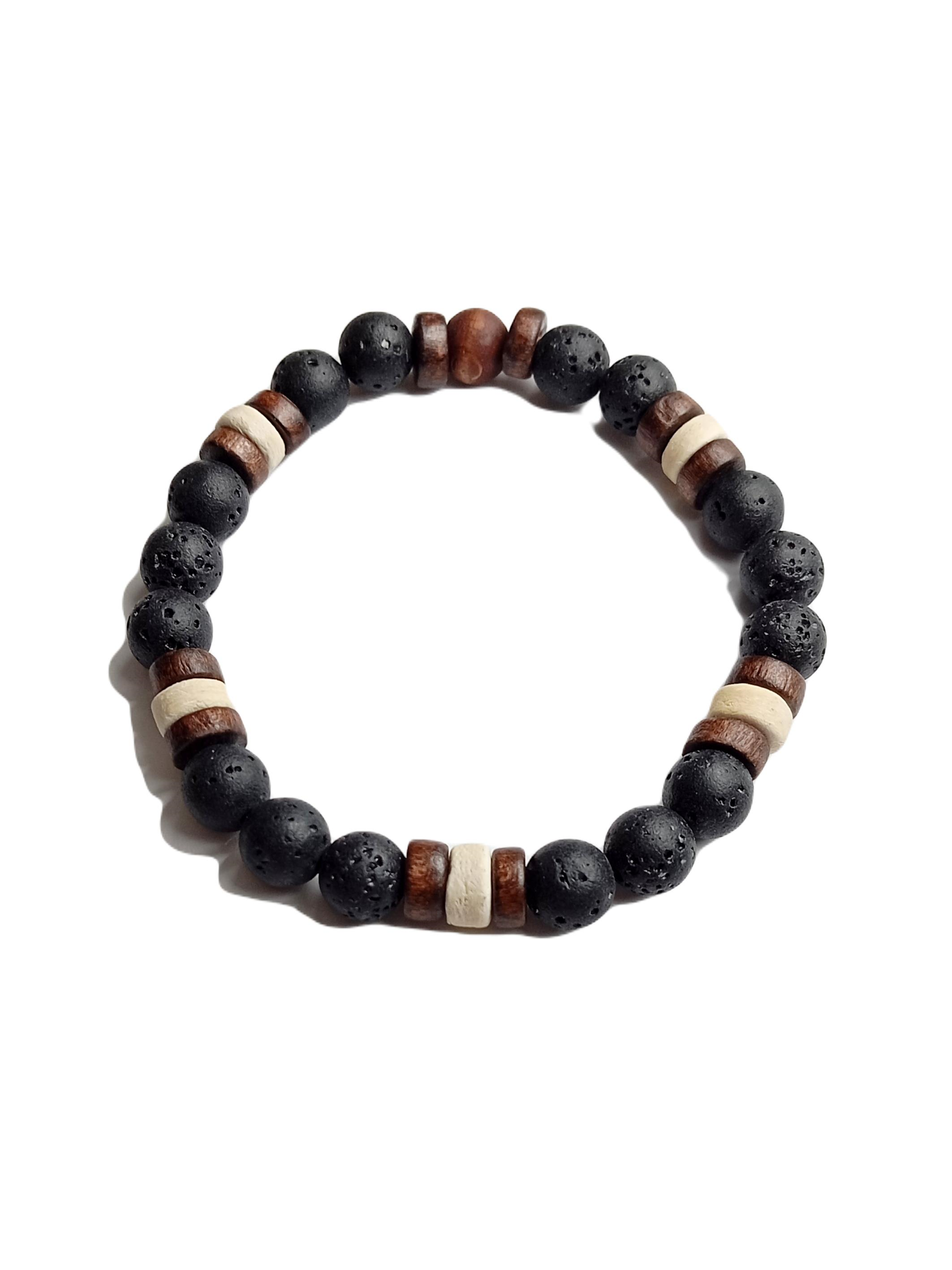 Doğaltaş BileklikJTSS25DOB1568 MAZI AĞACI LAV SİYAH JANTİ DOĞALTAŞ BİLEKLİKJanti