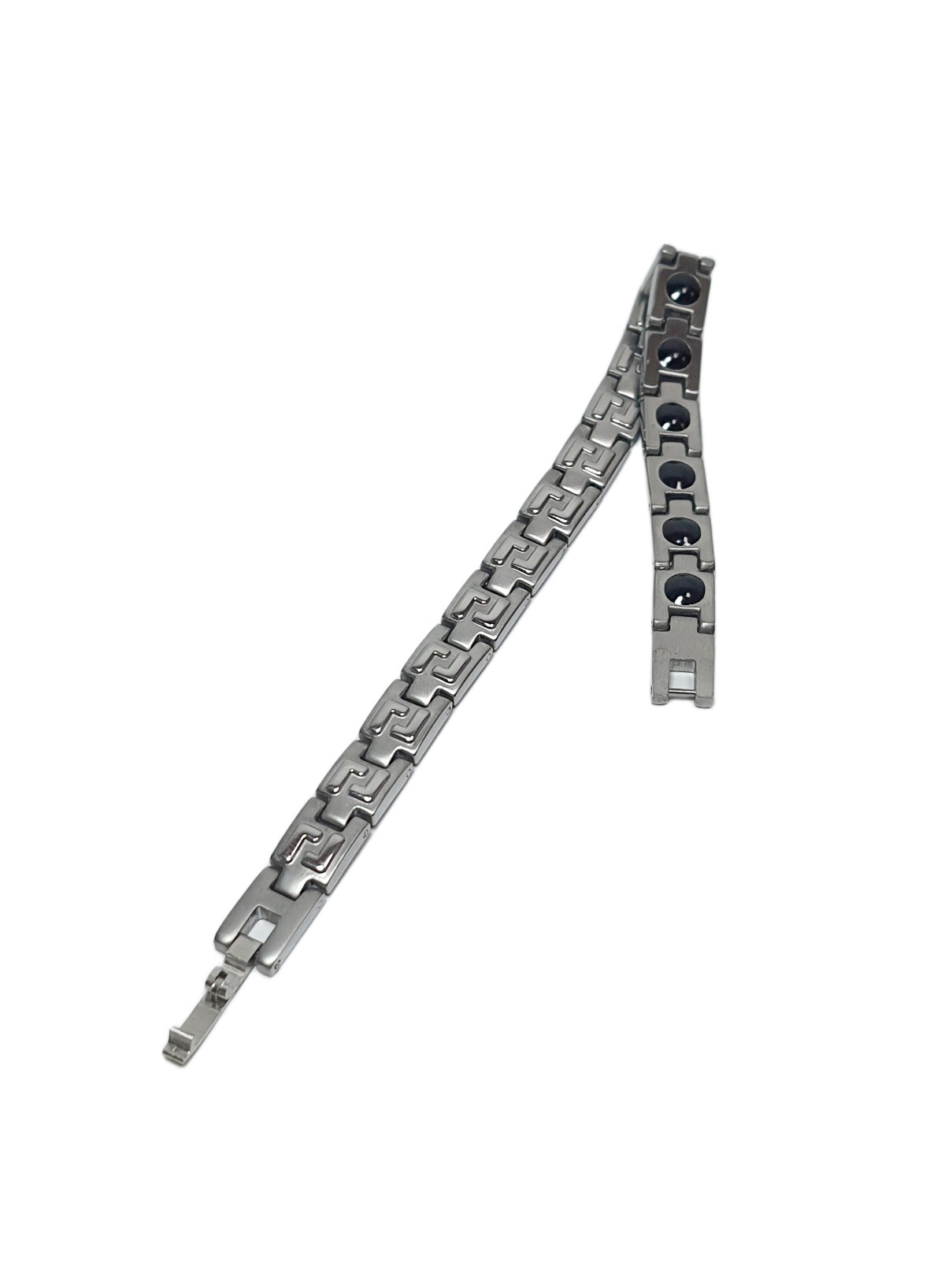 BileklikJTSS26BLK1881 PASLANMAZ ÇELİK NEGATİF İYONLU 21cm GÜMÜŞ GRİ GARANTİLİ KUTULU JANTİ BİLEKLİKJanti