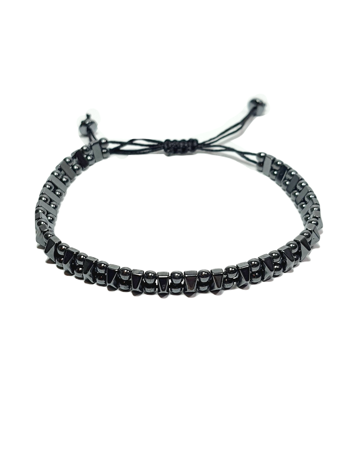 Doğaltaş BileklikLFNSS25DIB112350094-CUFF-STANDARTJANTİ LFN6 mm Hematit Doğaltaş ip örme asansör kapama bileklik