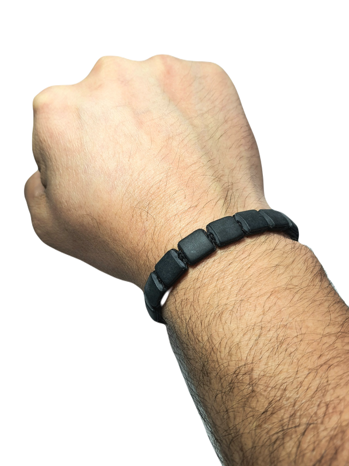 Doğaltaş BileklikLFNSS25DIB112350096-V-STANDARTJANTİ LFN10 mm Hematit Doğaltaş ip örme asansör kapama bileklik