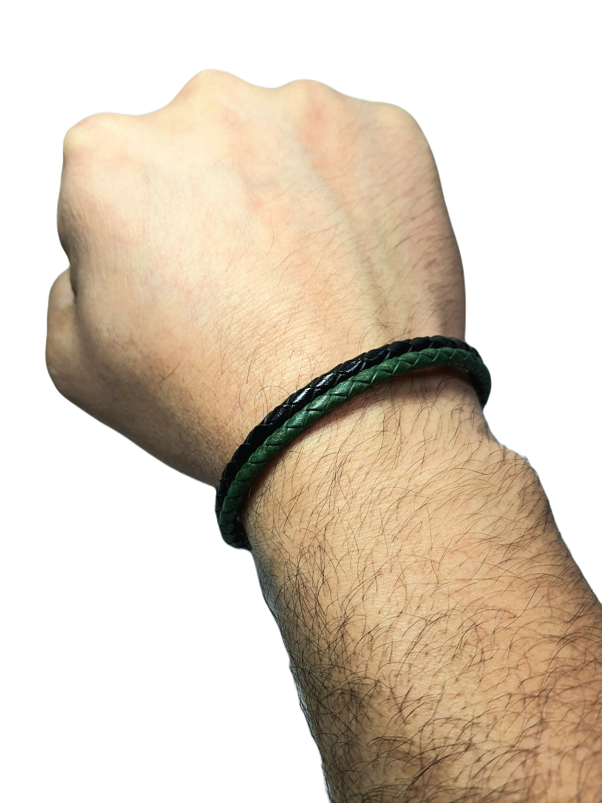 Deri BileklikLFNSS25DKB112350108-BARON3-STANDARTJANTİ LFN8 mm Hakiki Deri Krom kaplama mıknatıs kapama bileklik