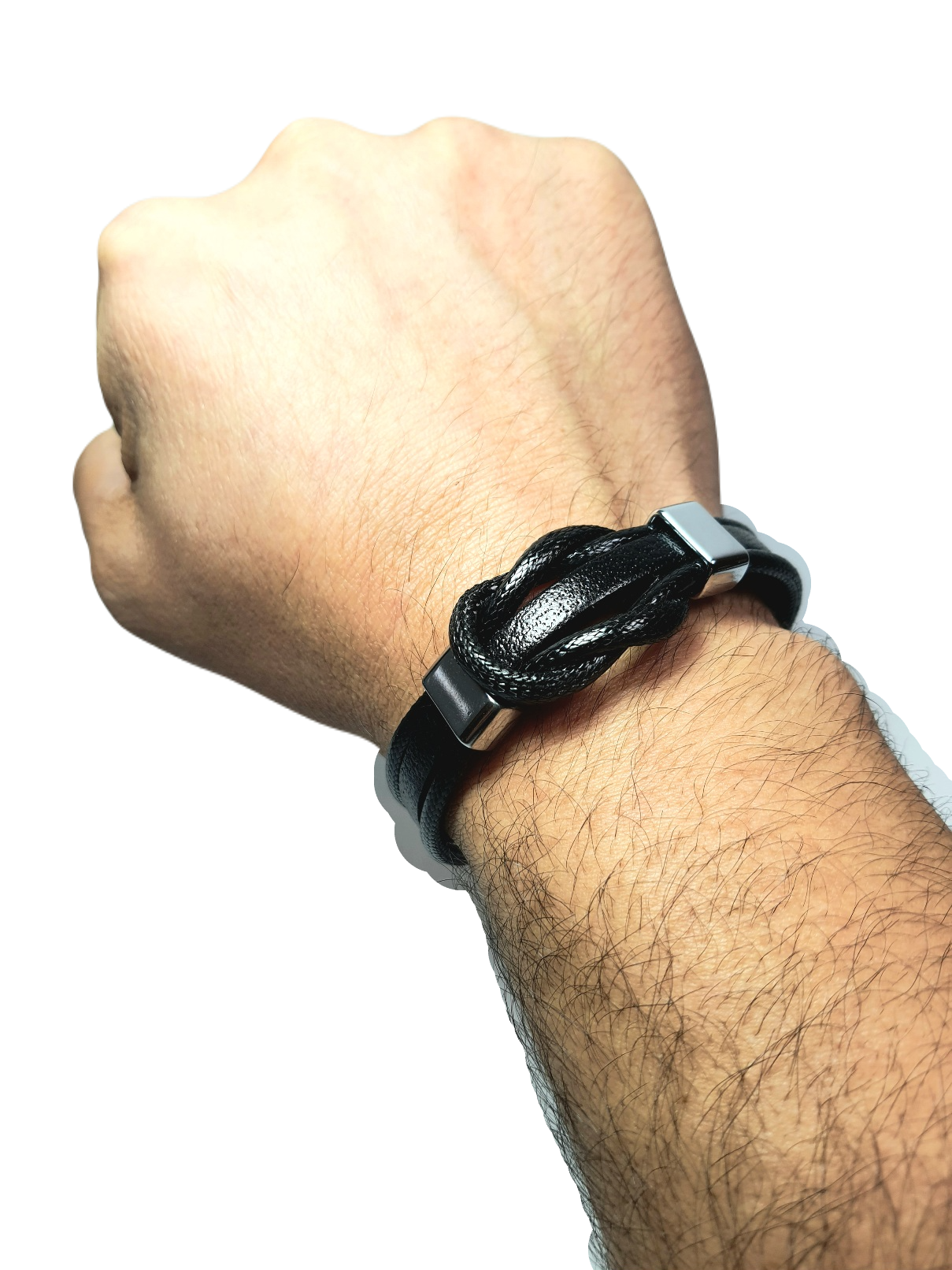 Deri BileklikLFNSS25DKB112350111-ALFRED-STANDARTJANTİ LFN15 mm Hakiki Deri ve Suni Deri Krom kaplama mıknatıs kapama bileklik