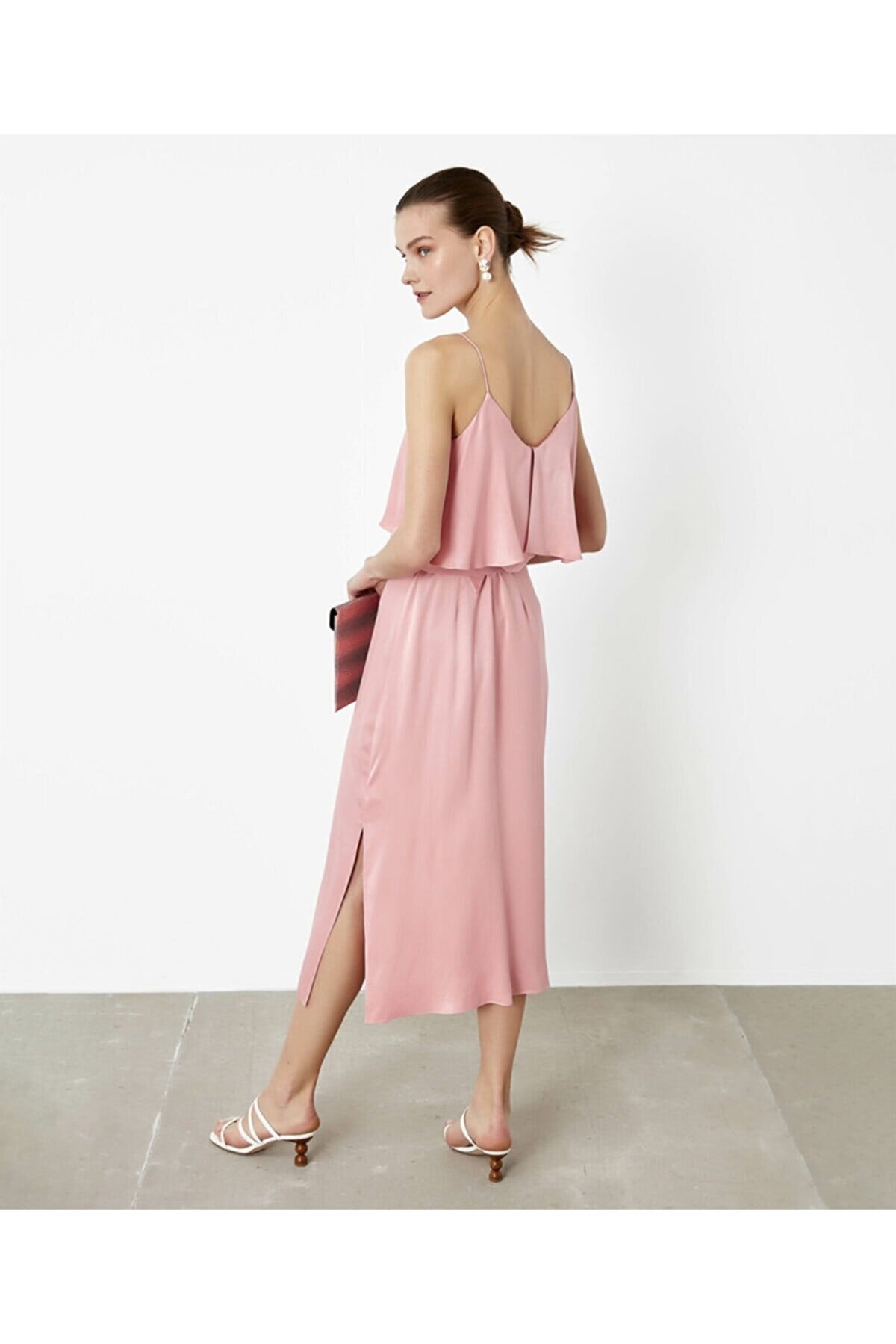 02643 / ELBISE PASTEL PEMBE