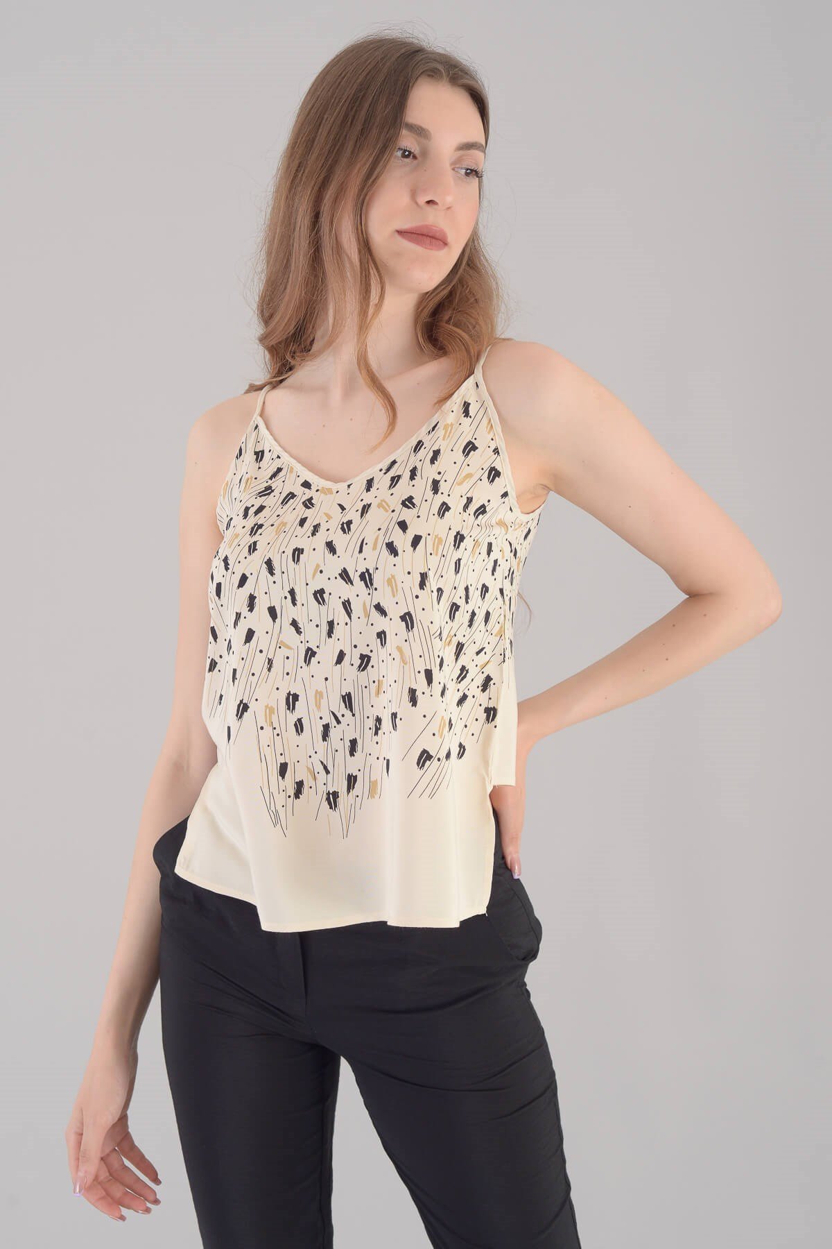 06314 / BLUZ KIRIK BEYAZ