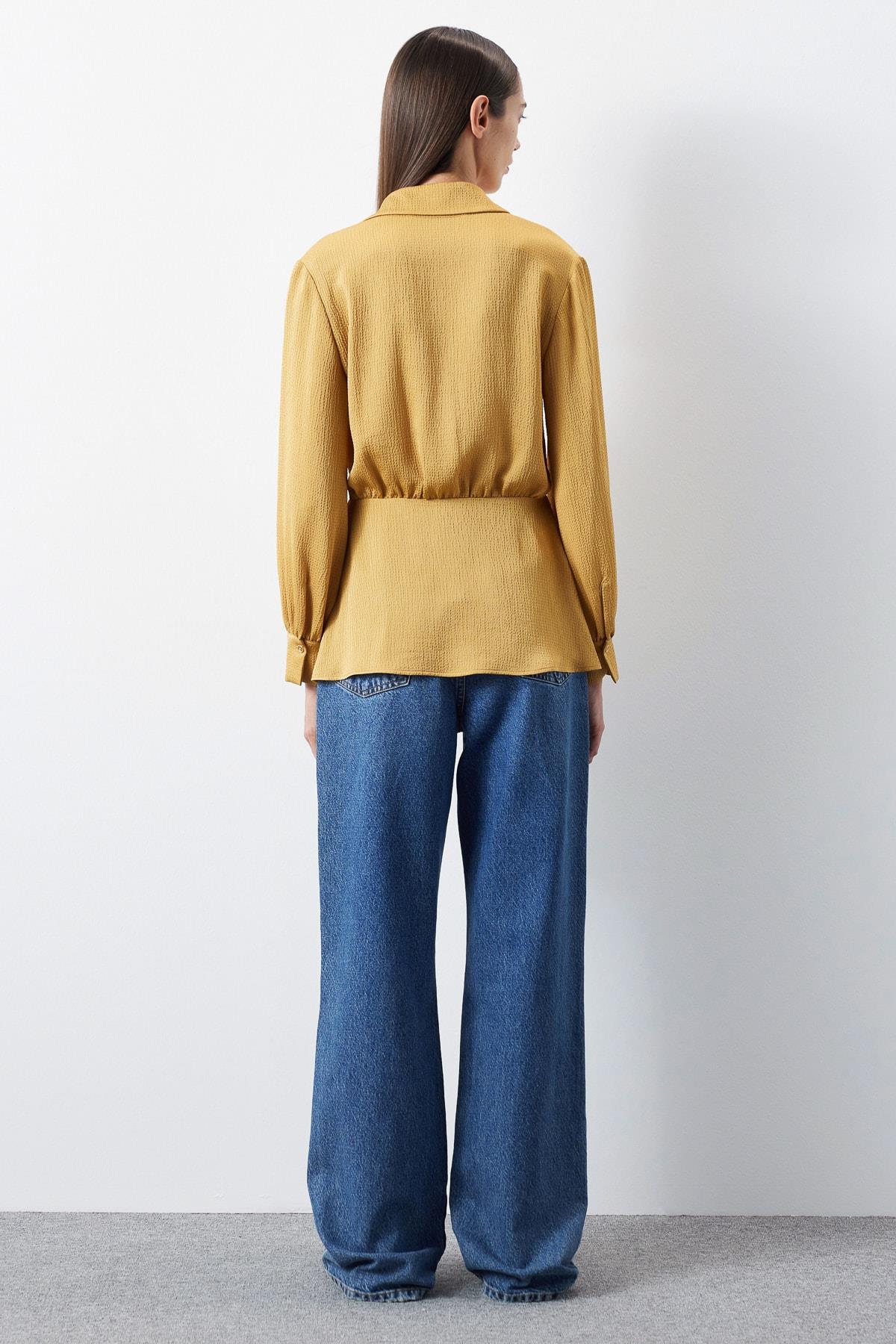 IPEKYOL Altın Kruvaze Gömlek