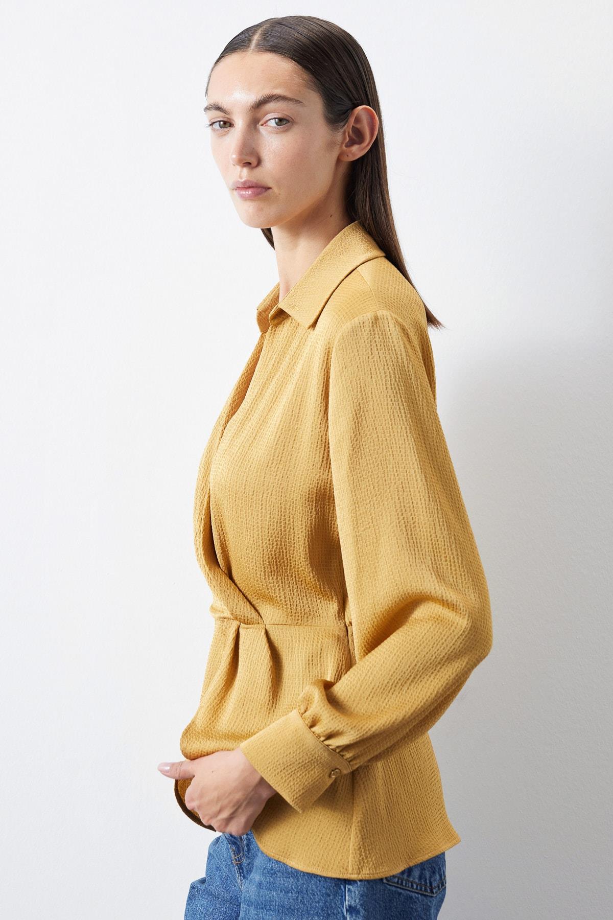 IPEKYOL Altın Kruvaze Gömlek