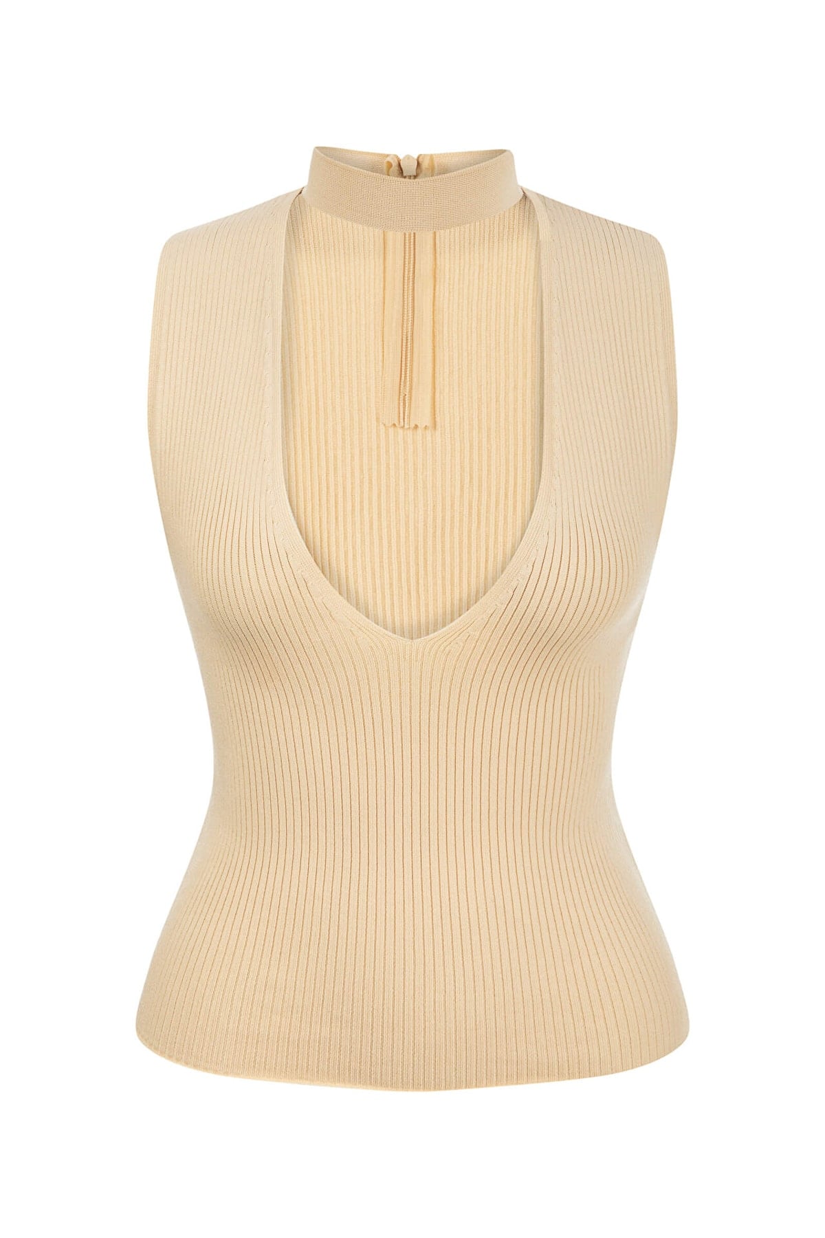 IPEKYOL Bej Cutout Triko