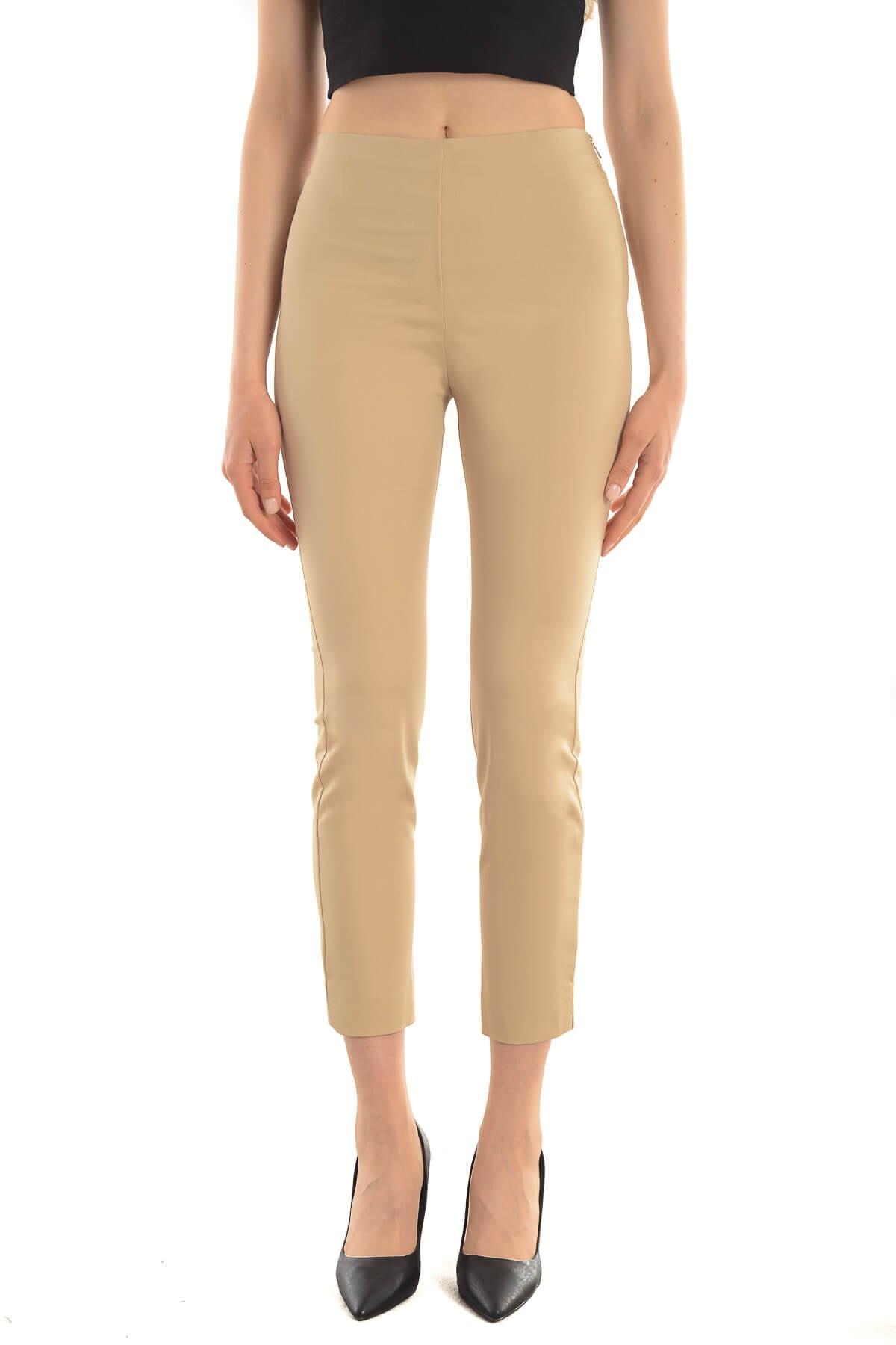 IPEKYOL Camel Fermuar Detaylı Pantolon