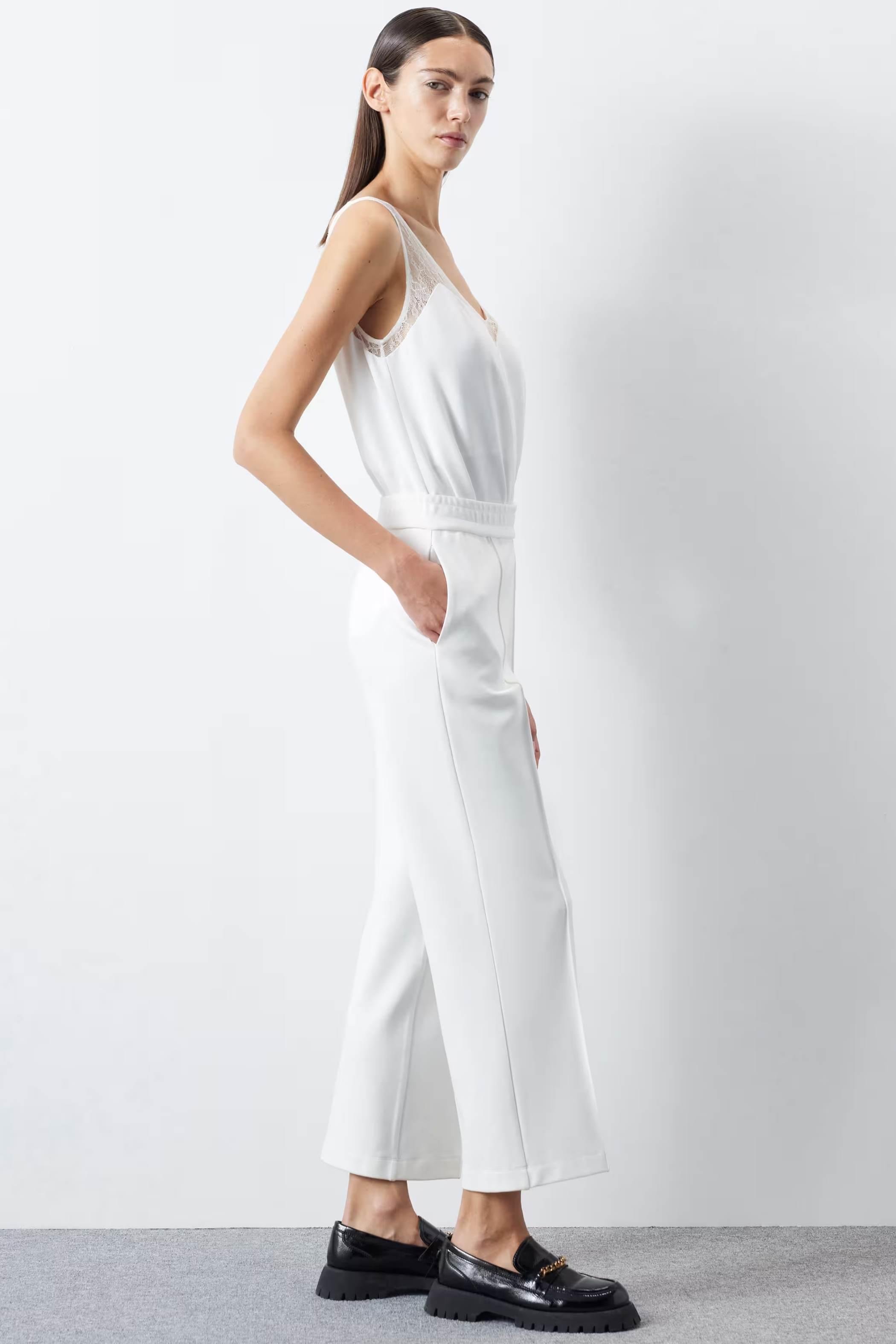 IPEKYOL Ekru Straight Fit Pantolon
