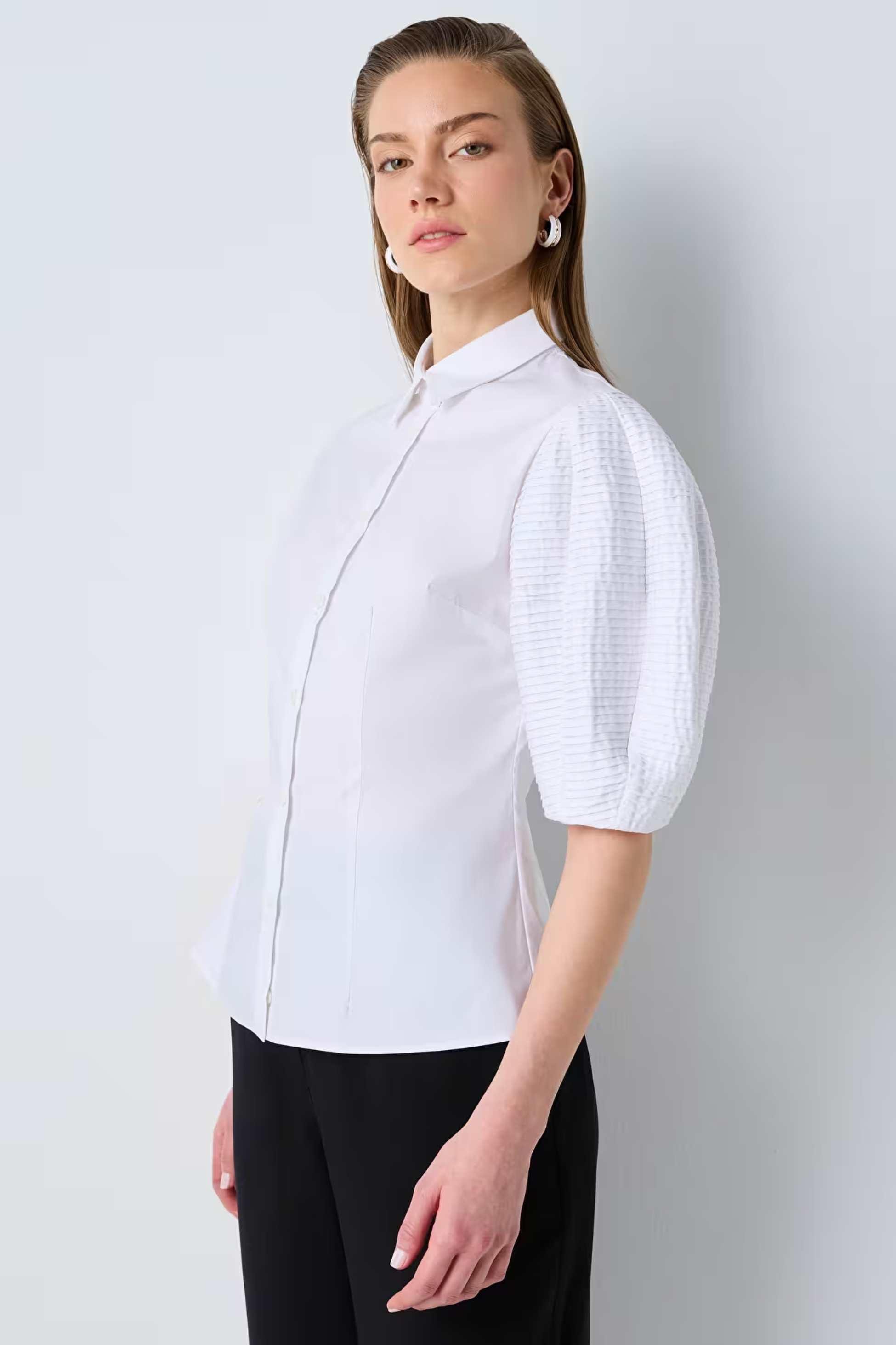 IPEKYOL KIRIK BEYAZ 25177 / GOMLEK