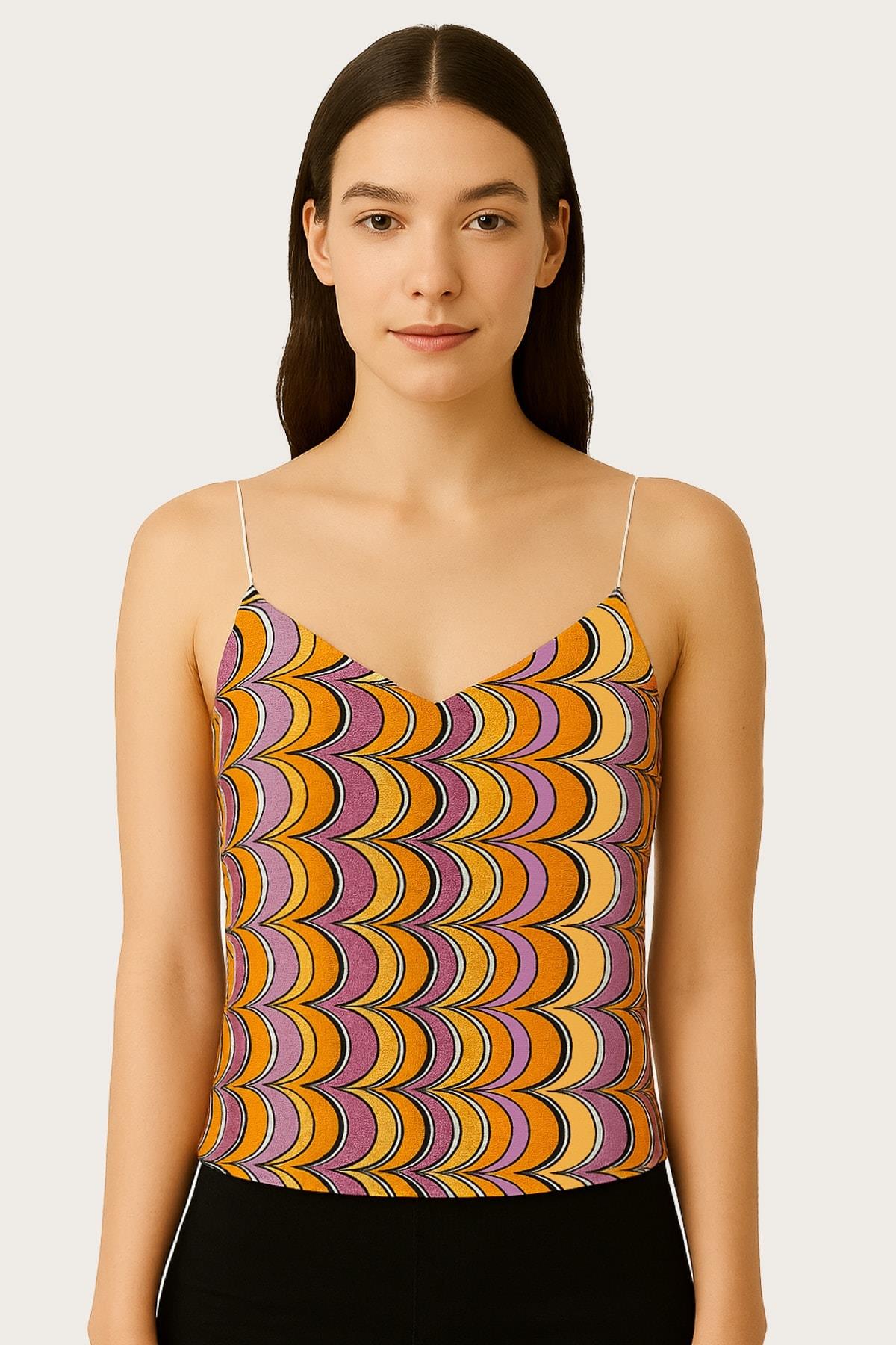 IPEKYOL Mor Askılı Bluz