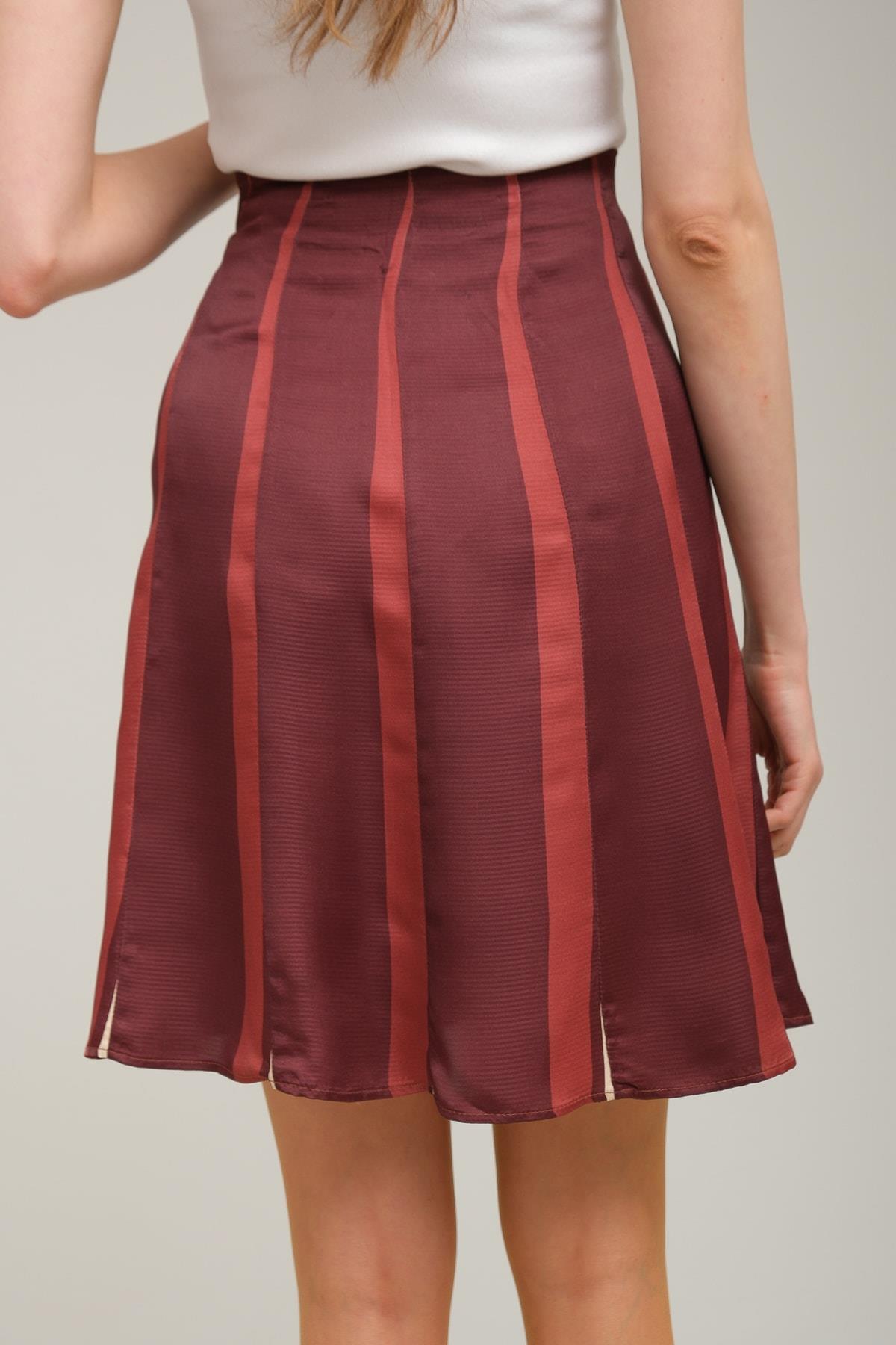 IPEKYOL Renk Geçişli Kahve Etek