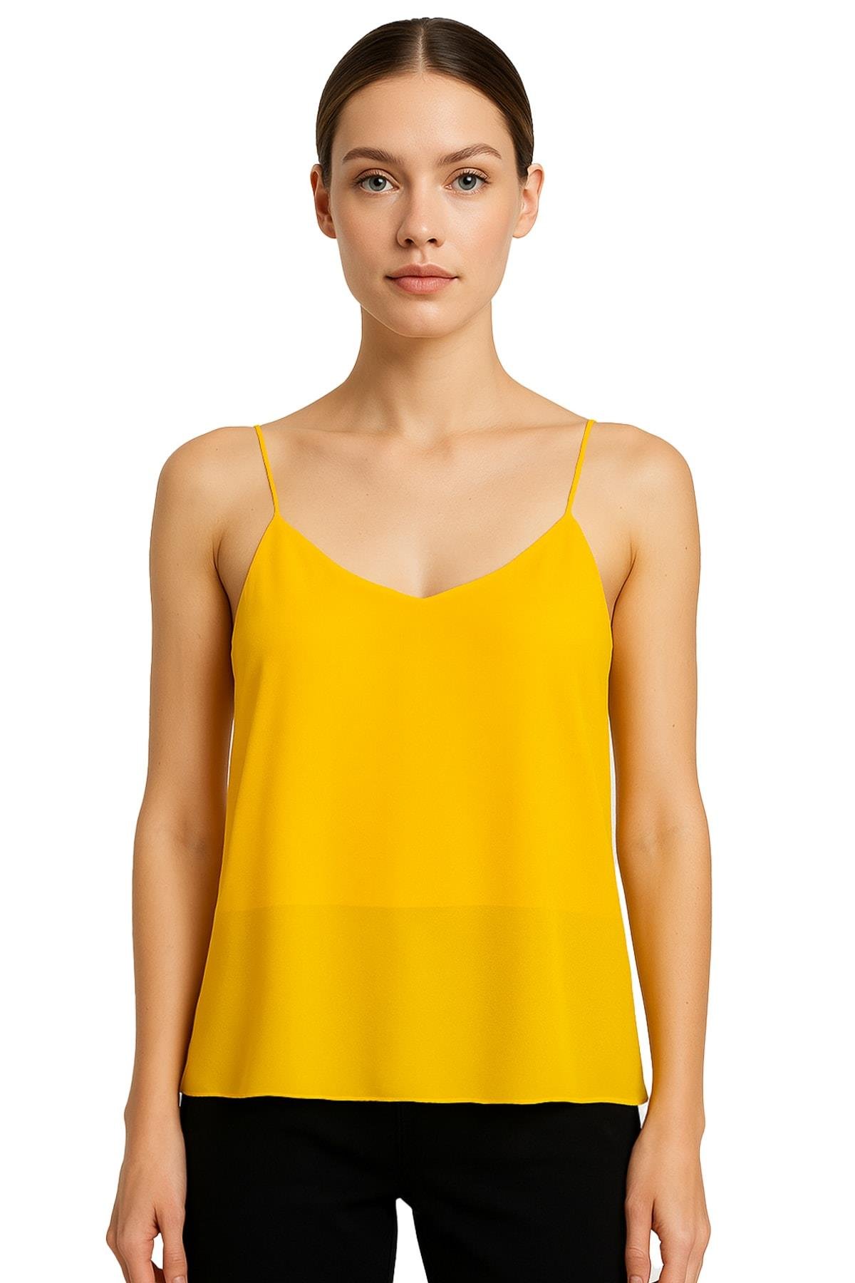 IPEKYOL Sarı Askılı Bluz