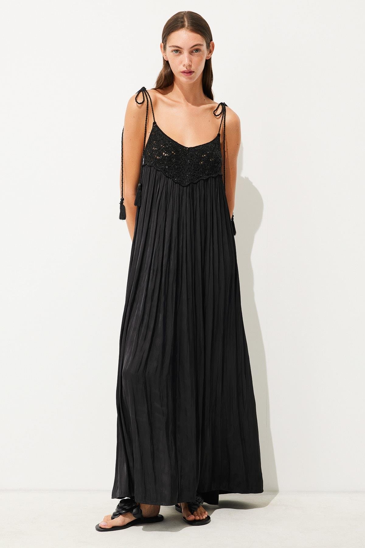 IPEKYOL SIYAH 02464 / ELBISE