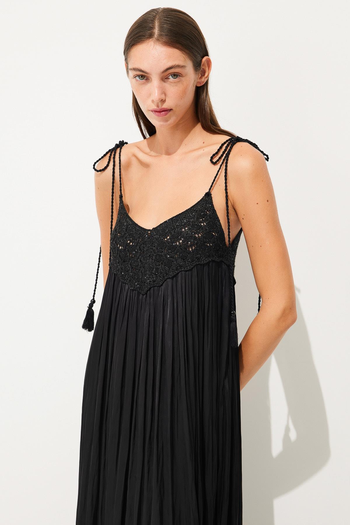 IPEKYOL SIYAH 02464 / ELBISE