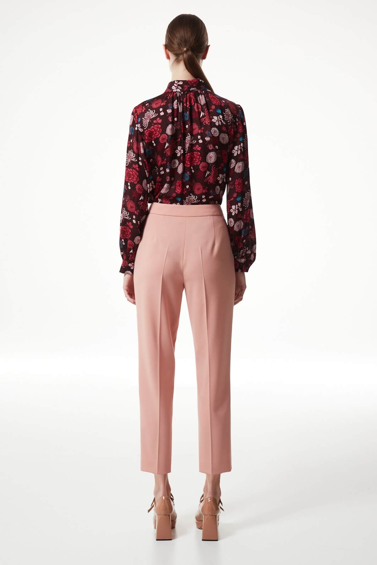 MACHKA Cigarette Fit Pembe Pantolon