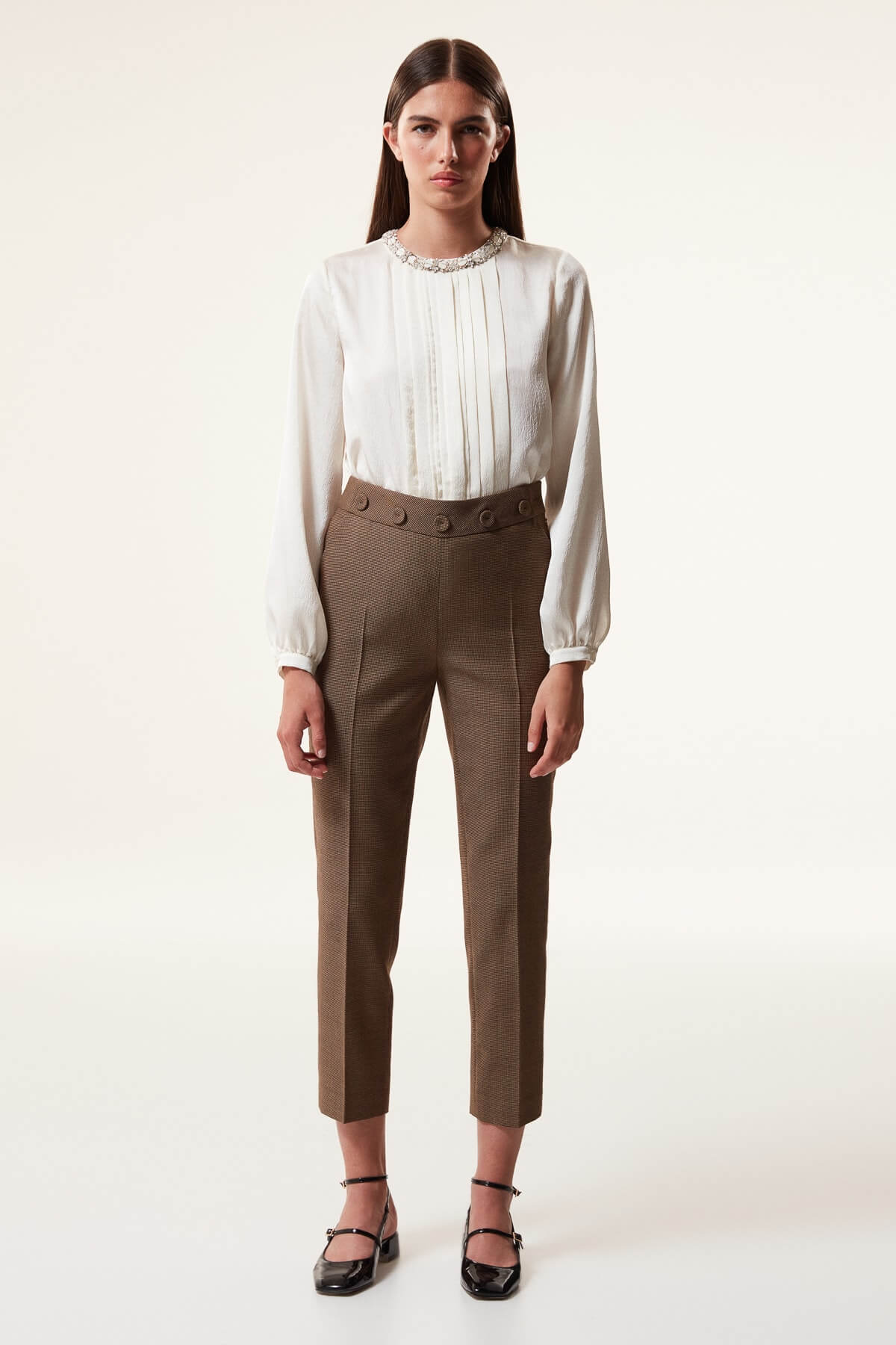 MACHKA KIRIK BEYAZ 06036 / BLUZ