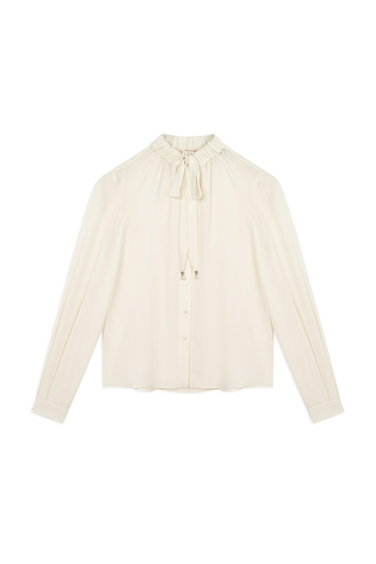 MACHKA KIRIK BEYAZ 06039 / BLUZ